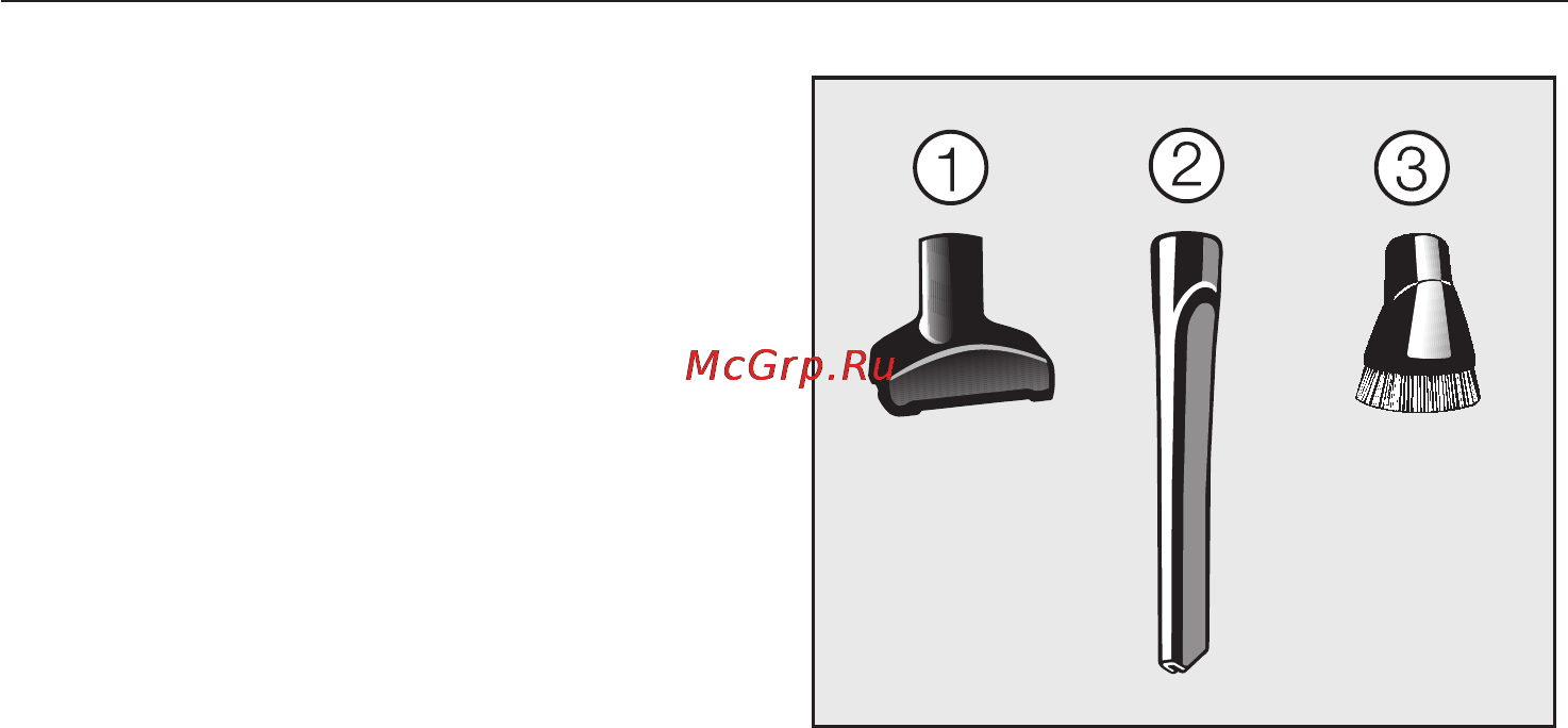Miele SHJM0 Dynamic U1 Allergy White Lotus [23/48] Èñïîëüçîâàíèå ïðèíàäëåæíîñòåé âõîäÿùèõ â êîìïëåêòàöèþ 23