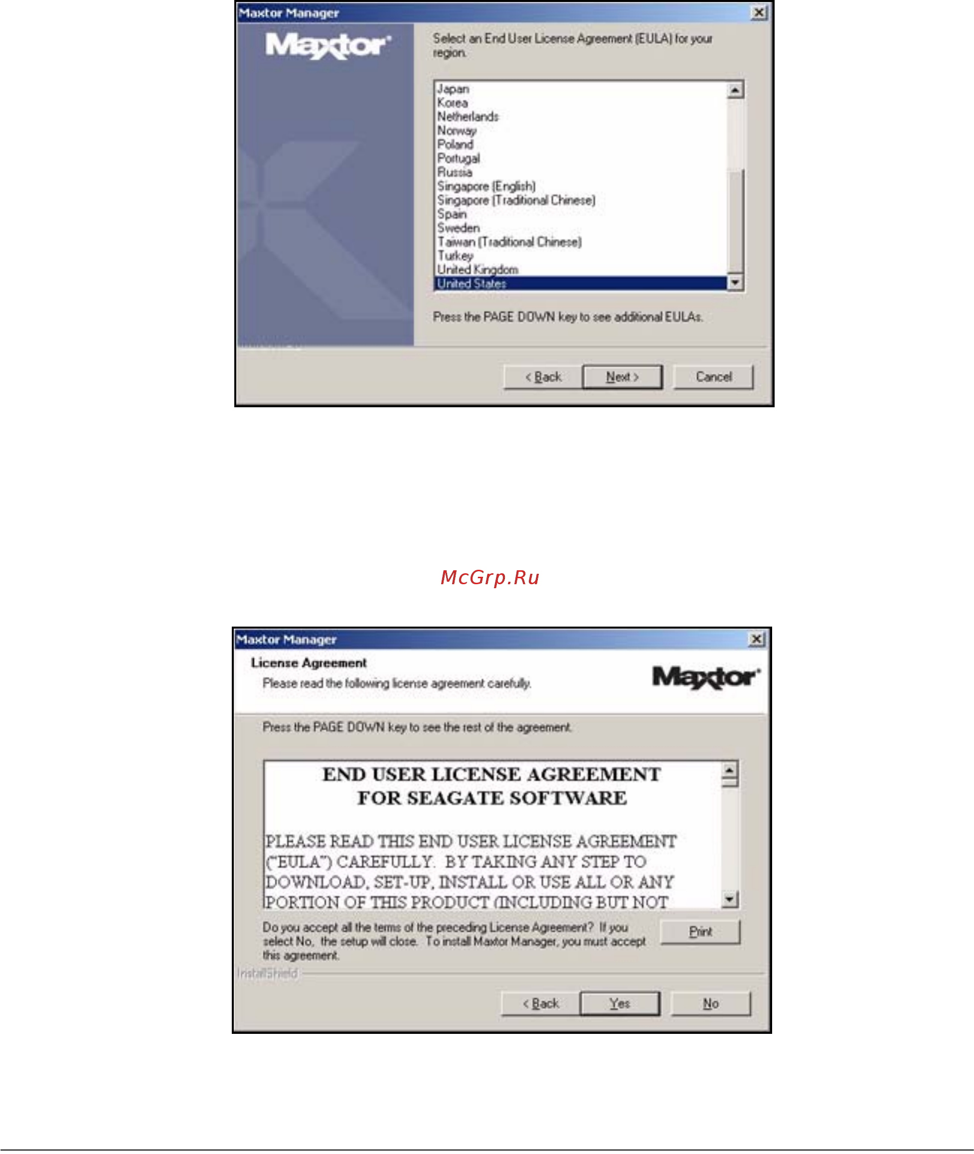 Maxtor 320Gb2.5\'\'STM903203 Инструкция по эксплуатации онлайн [6/140] 246911