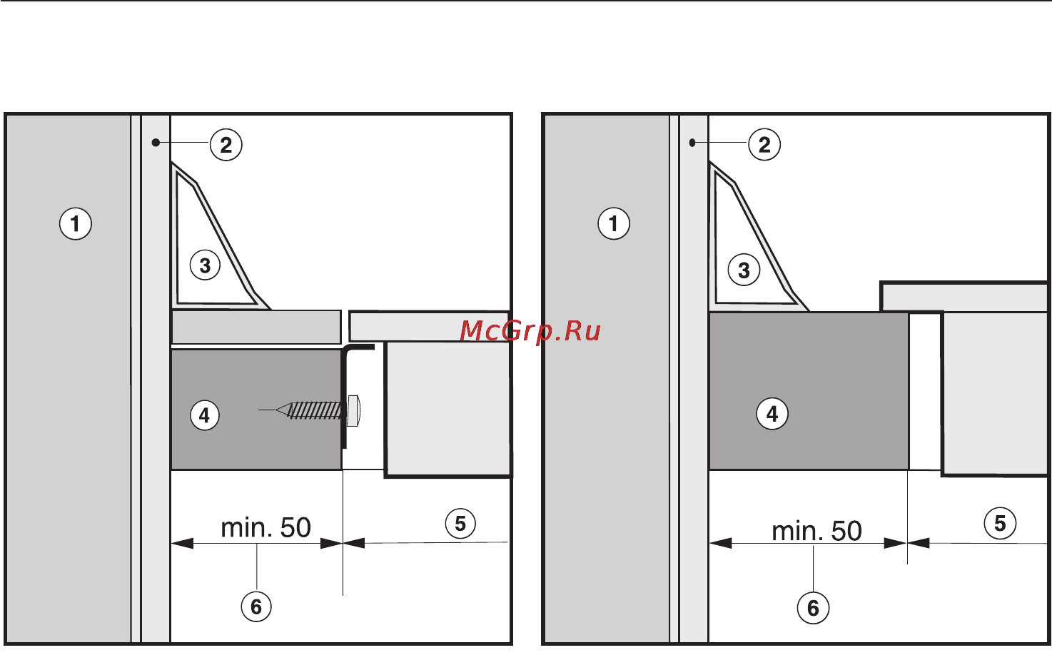 Miele KM543 ST [7/24] Âñòðàèâàíèå ïðèáîðà ïðè äîïîëíèòåëüíîé îáëèöîâêå íèøè 7