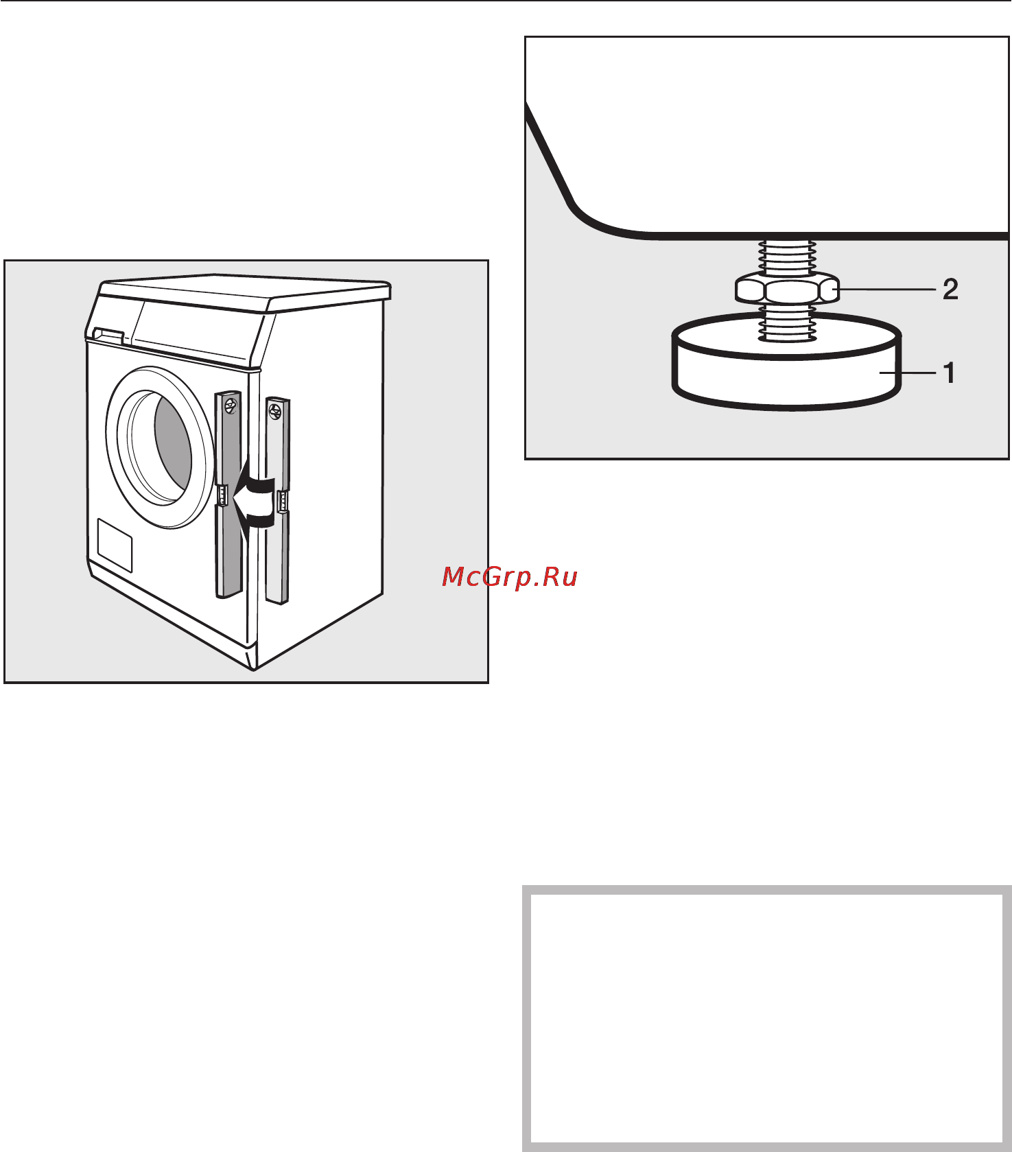 Miele W 2585 WPS [54/72] Âûðàâíèâàíèå ìàøèíû 54