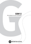 Monitor Audio Gold GSW 12 Rosewood Инструкция по эксплуатации