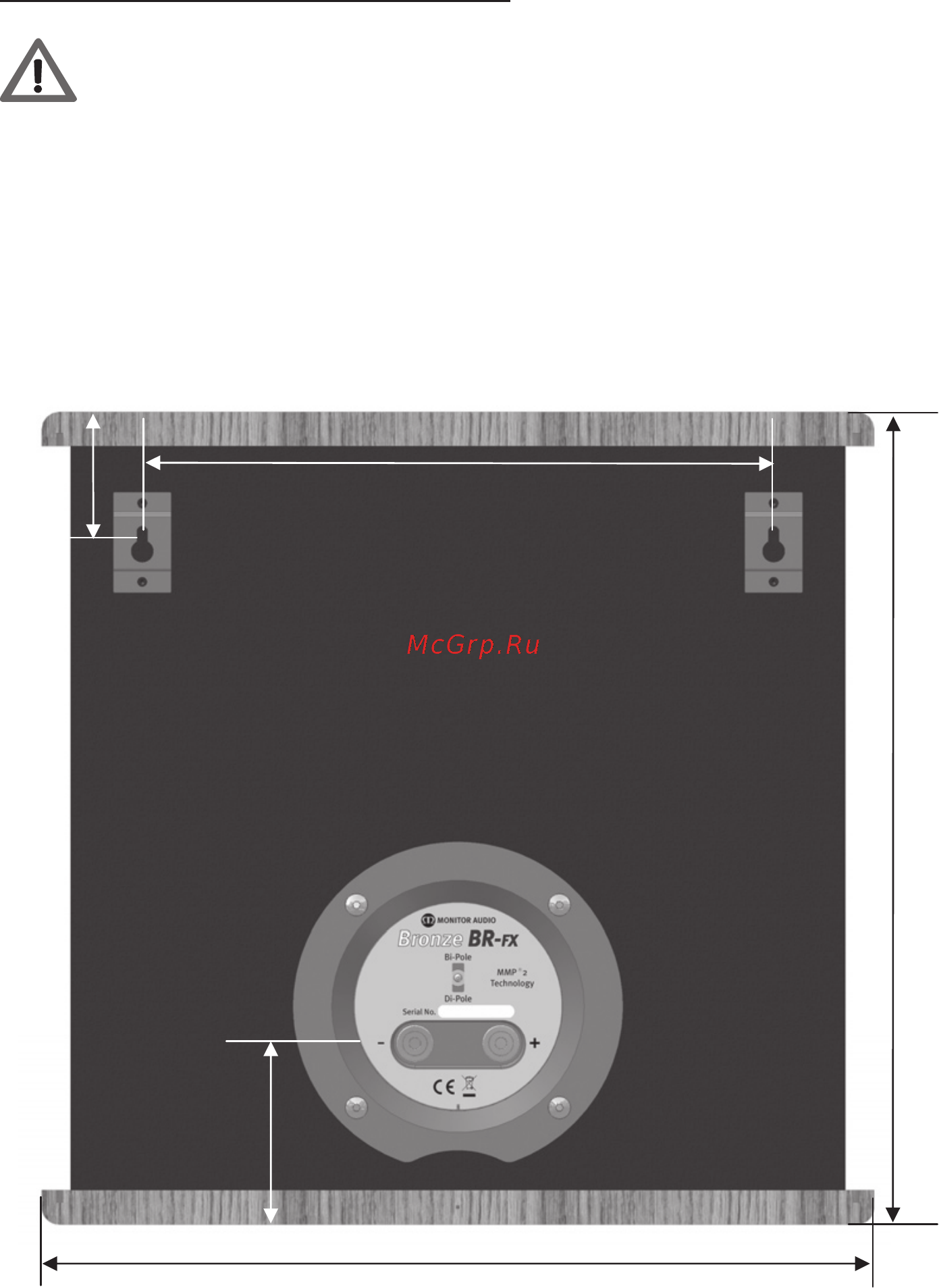 Monitor Audio Bronze BR5 Cherry [11/17] Крепление модели bronze br fx к стене