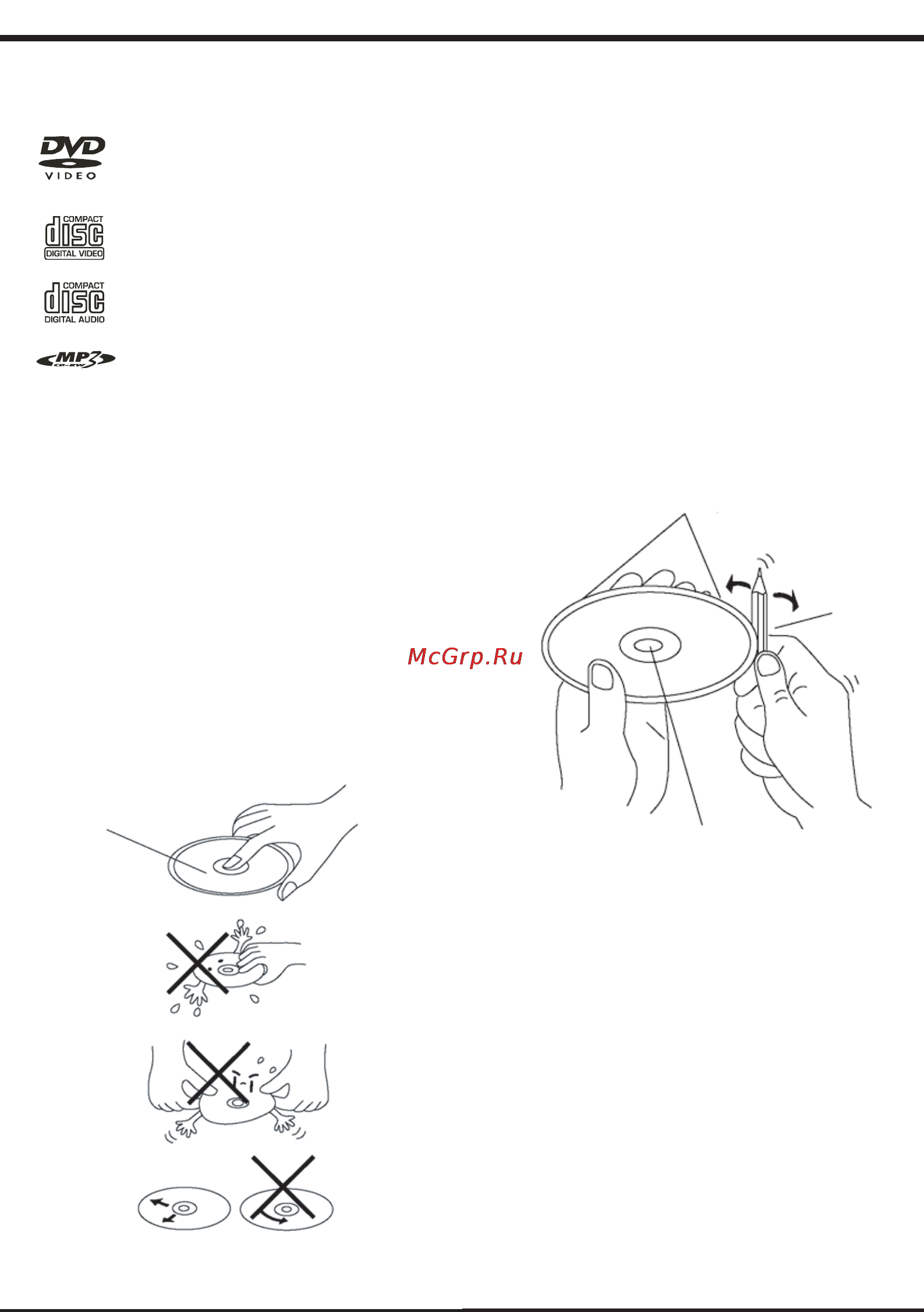 Mystery MDV-10+б.п. [5/30] Диски которые нельзя использовать
