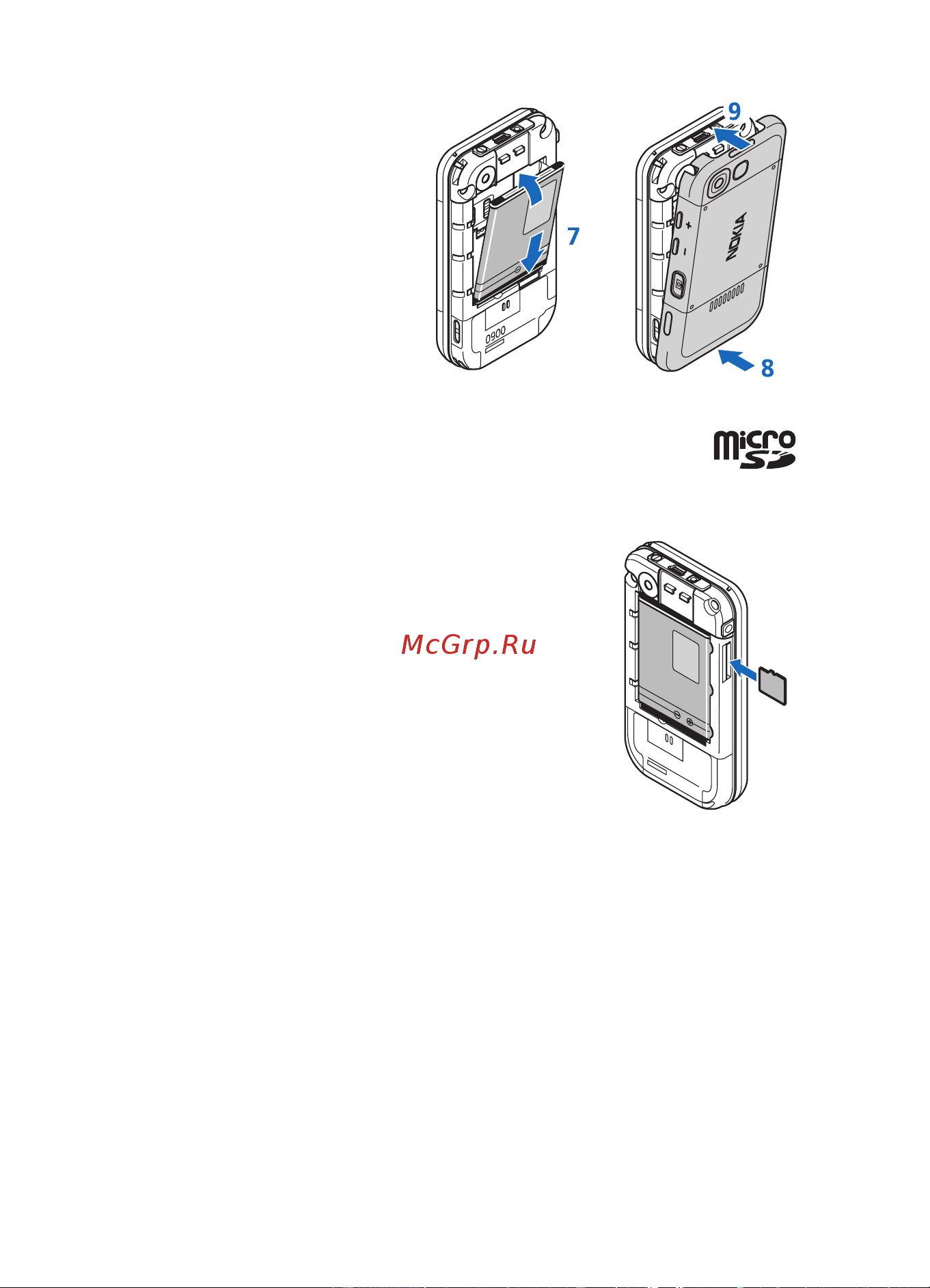 Nokia N5300 [14/124] Установка карты microsd