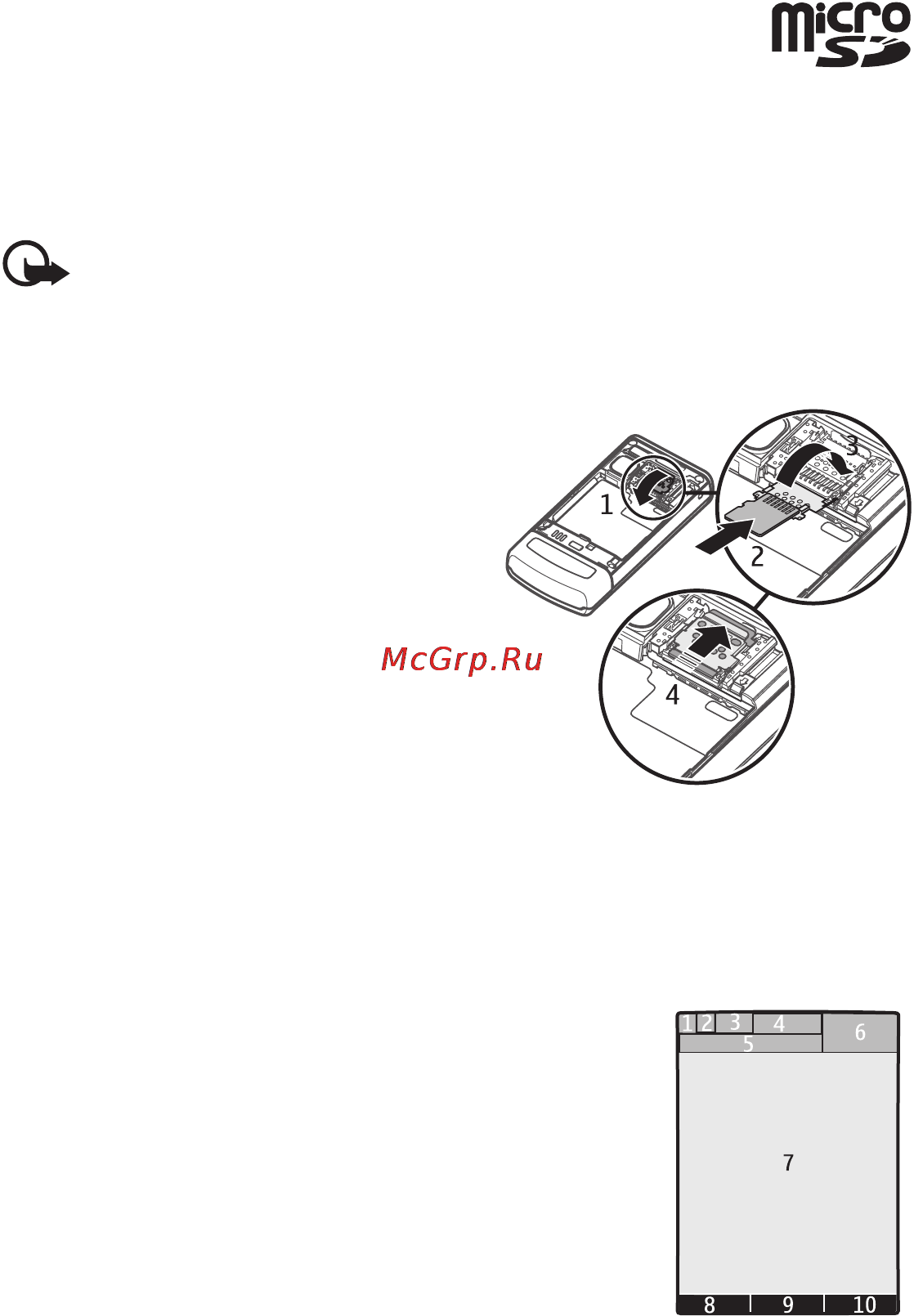 Nokia N6500S black [17/68] Карта памяти microsd