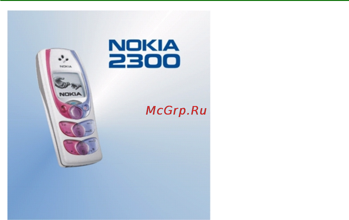 Nokia 2300 light grey Инструкция по эксплуатации онлайн