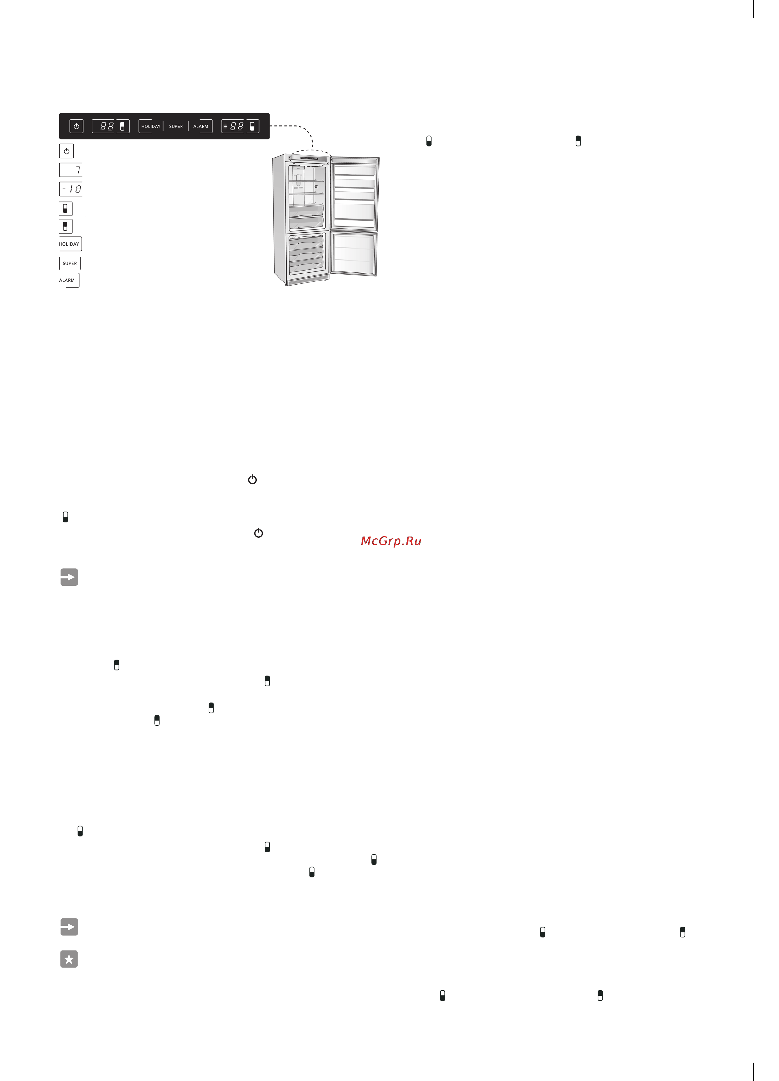 Freggia LBF21785C [10/36] Starting the appliance
