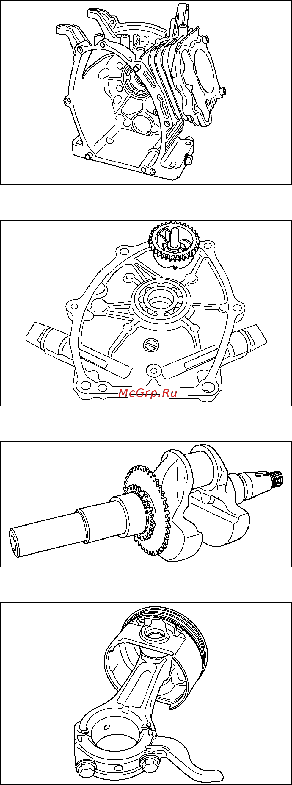 Caiman Expert 4010X (4010X) [12/87] 1 цилиндр и картер