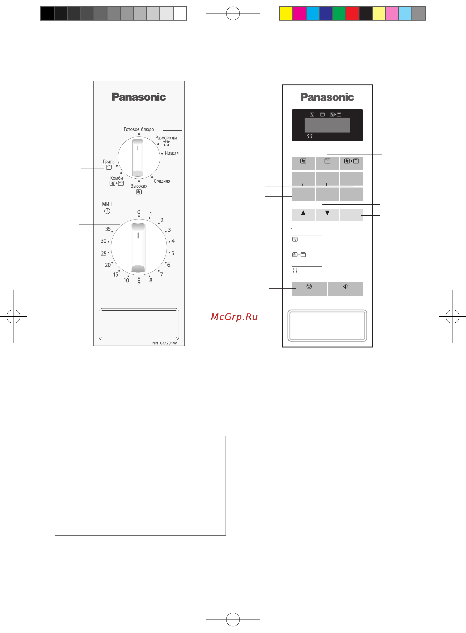 Panasonic NN-GT264MZPE [9/27] Для модели nn gt261w m nn gt264m
