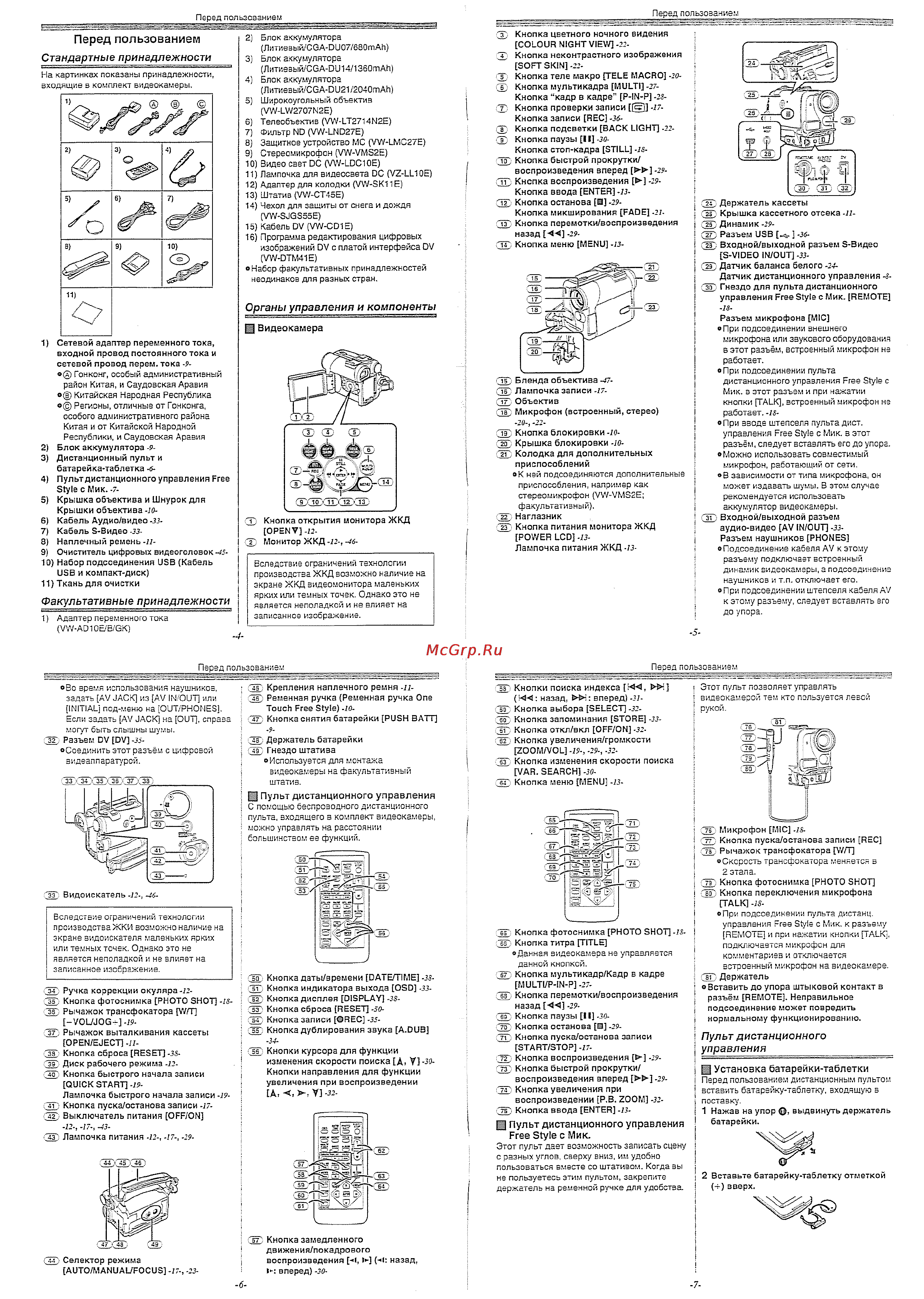 Panasonic NV-GS33 GC-S [2/14] Перед пользованием