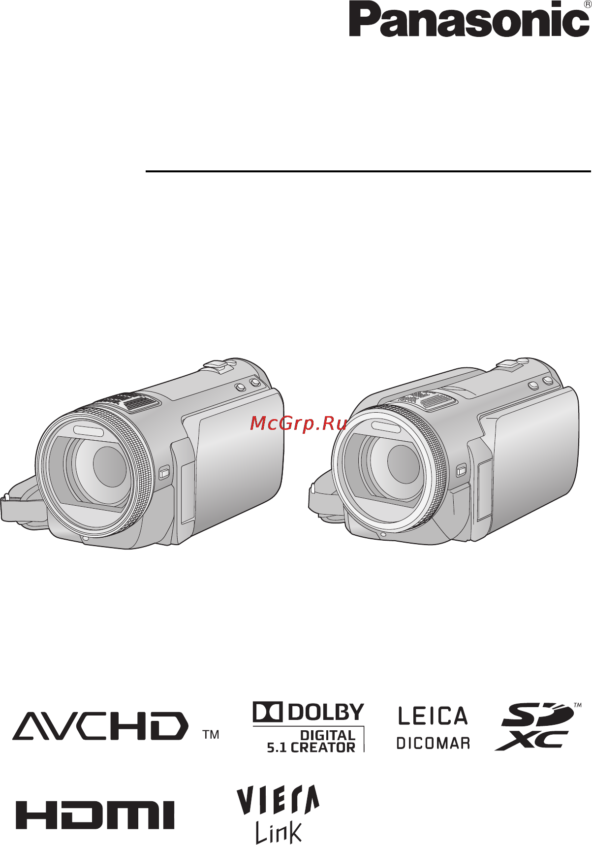 Panasonic HDC-SD700EE-K Black Инструкция по эксплуатации онлайн