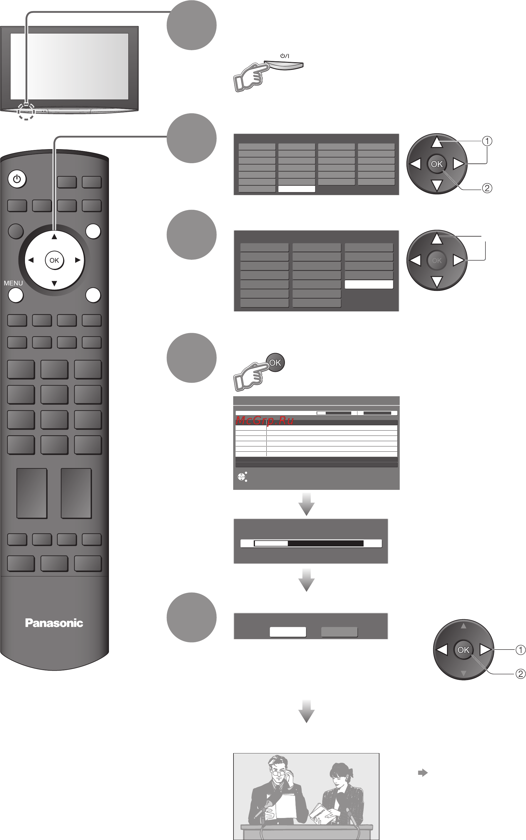 Panasonic TY-ST65R4-WL [12/48] Установки в магазине и дома равнозначны соответственно установкам динамический и нормальный для пункта режим просмотра в меню изображения стр 22