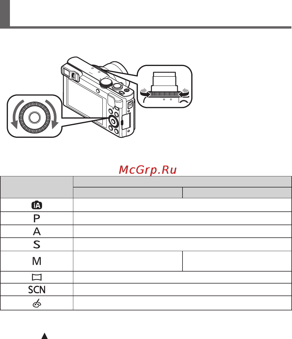 Panasonic Lumix DMC-TZ70 Black [24/42] Использование кольца управления диска управления