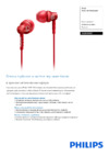 Philips SHE8100RD/00 Инструкция по эксплуатации