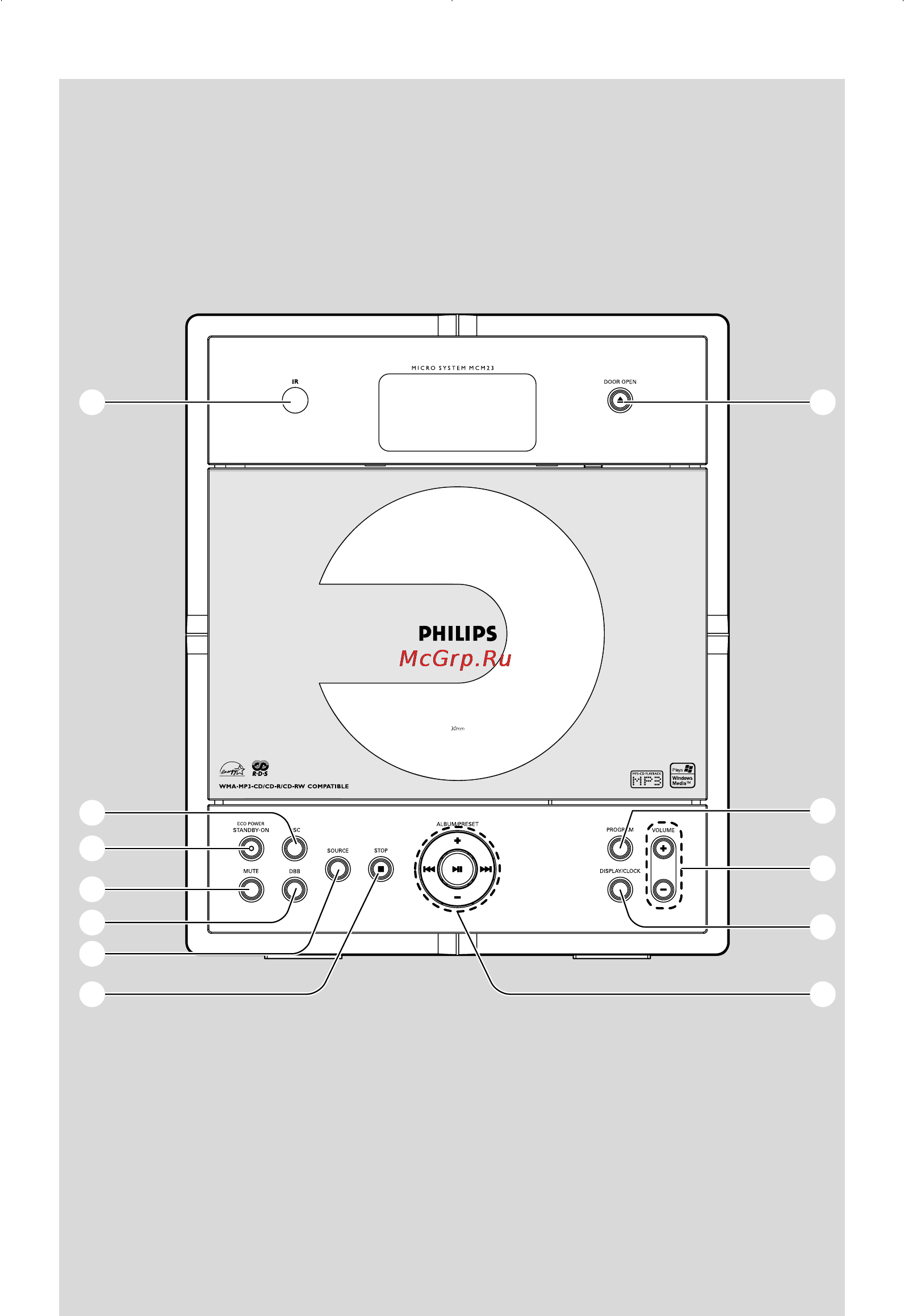 Philips MC-M238/12 Инструкция по эксплуатации онлайн [3/27] 137933