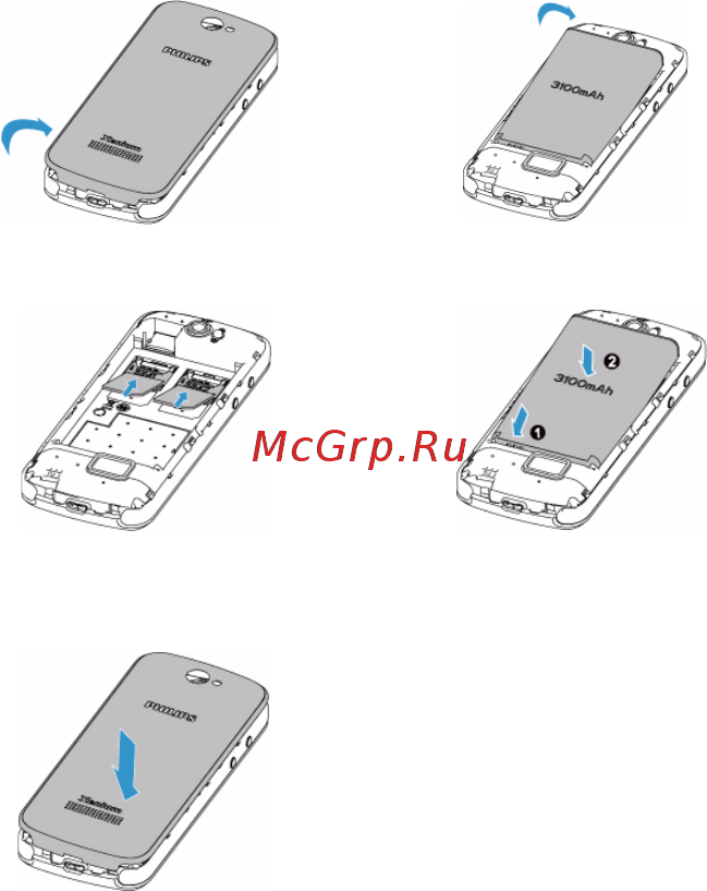 Philips Xenium E560 Black [4/25] Подготовка к эксплуатации