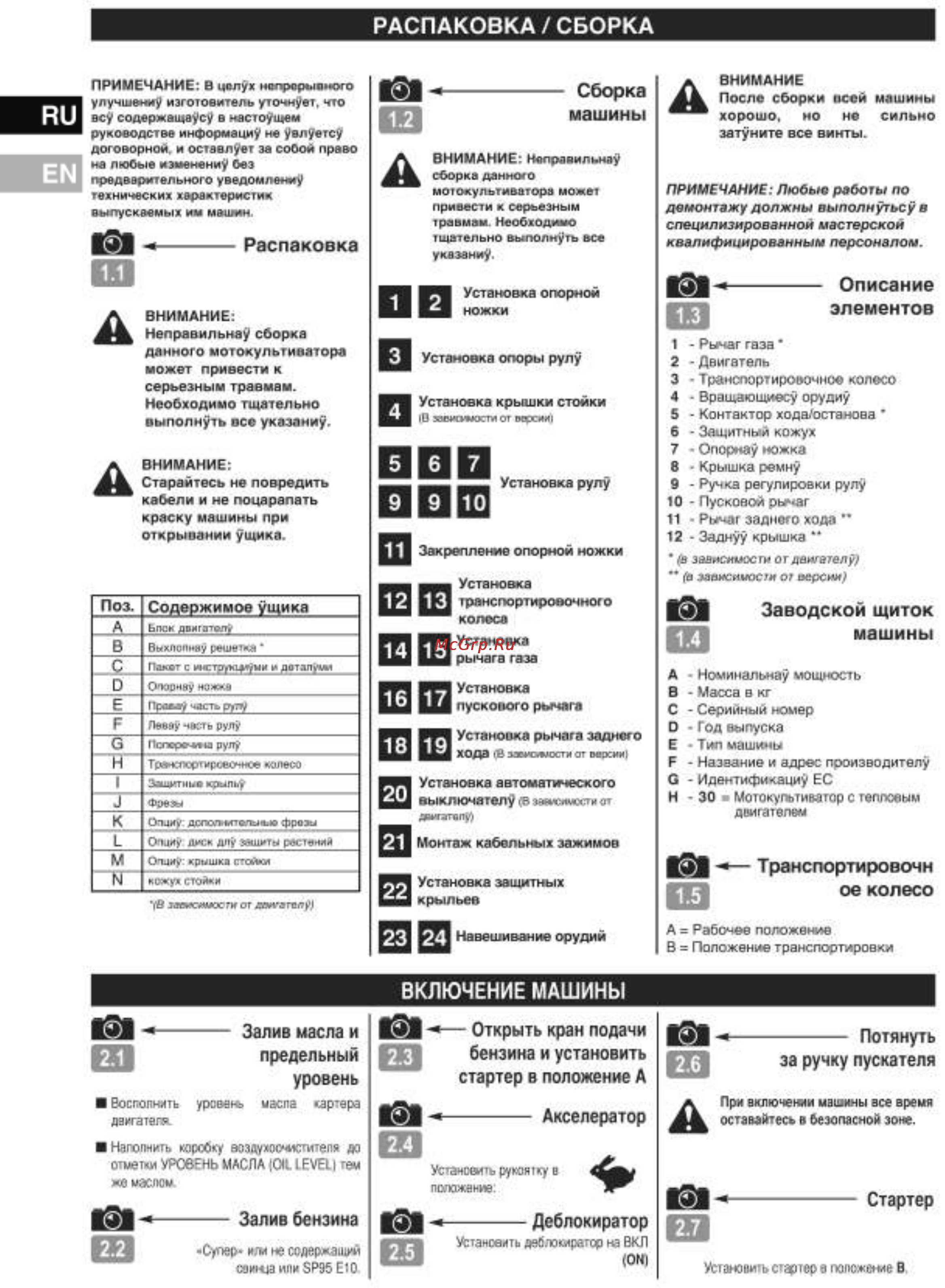 MasterYard TERRO 60R C2 Инструкция по эксплуатации онлайн [12/23] 138149