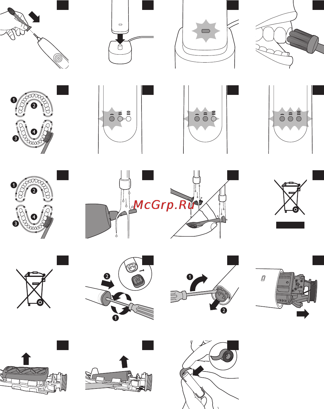 Philips HX6631/01 Инструкция по эксплуатации онлайн [16/18] 138301