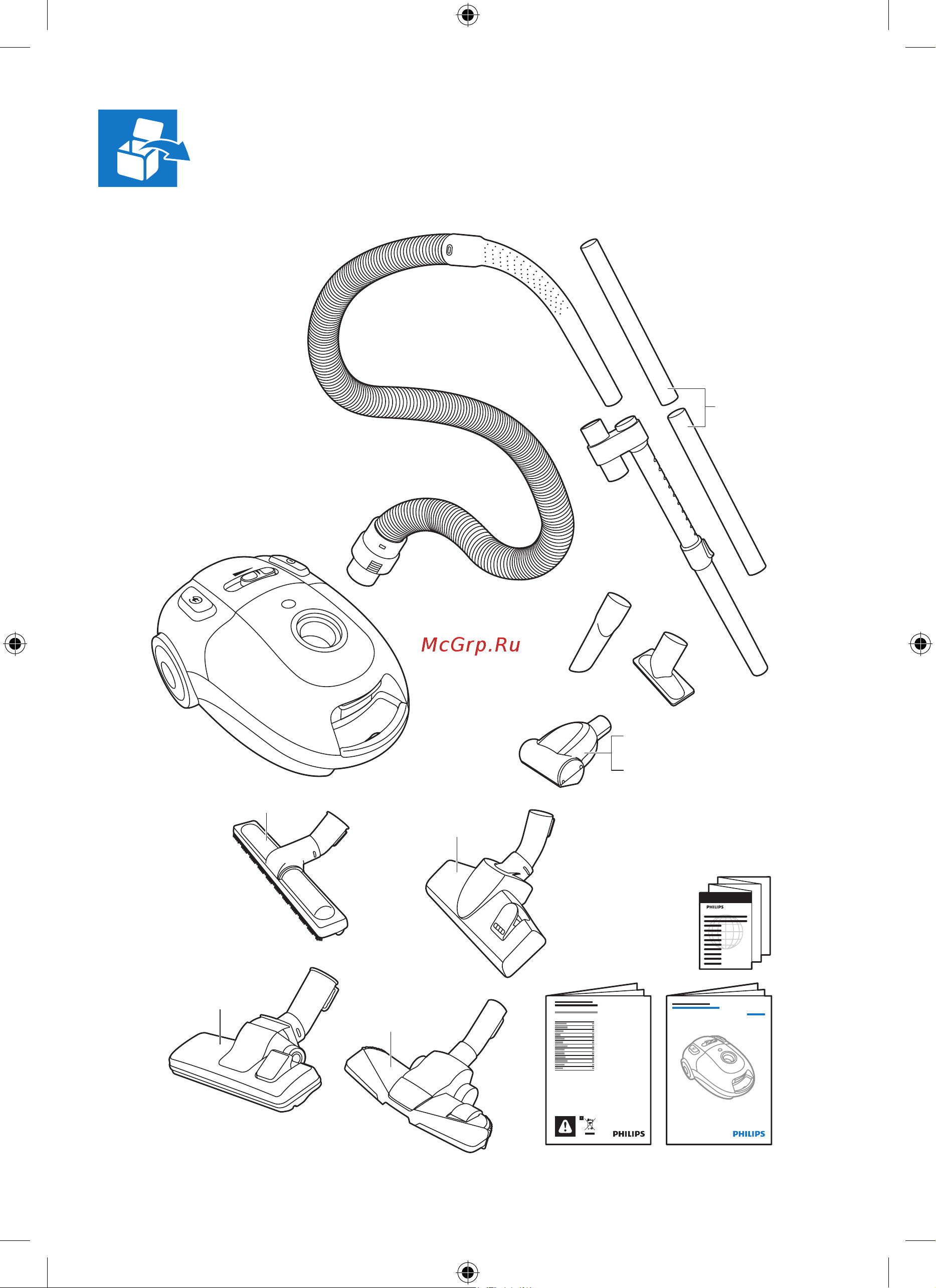 Philips POWERLIFE FC8454/01 Инструкция по эксплуатации онлайн [3/8] 300250