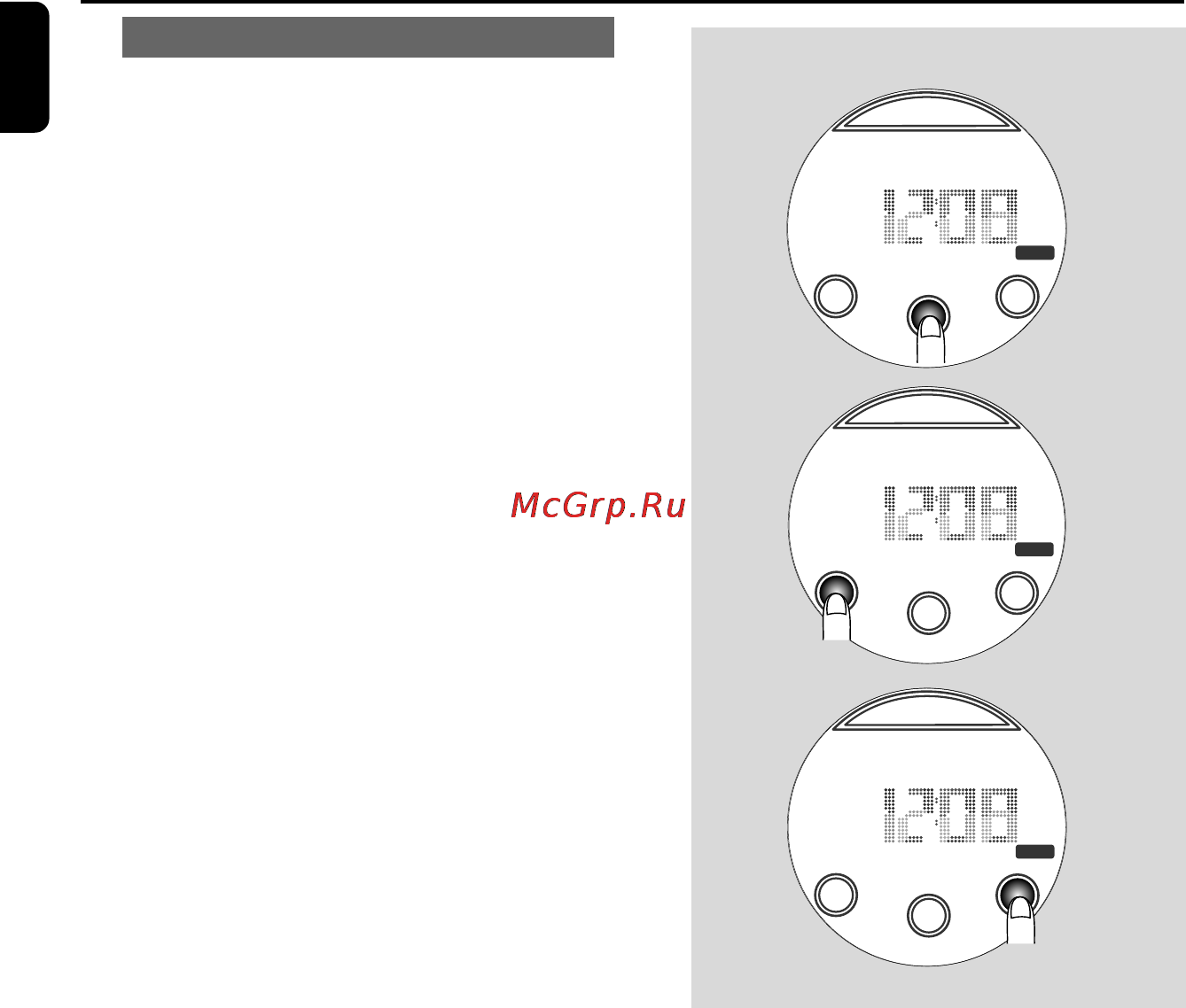 Philips PSS 010/00C [12/13] Часы