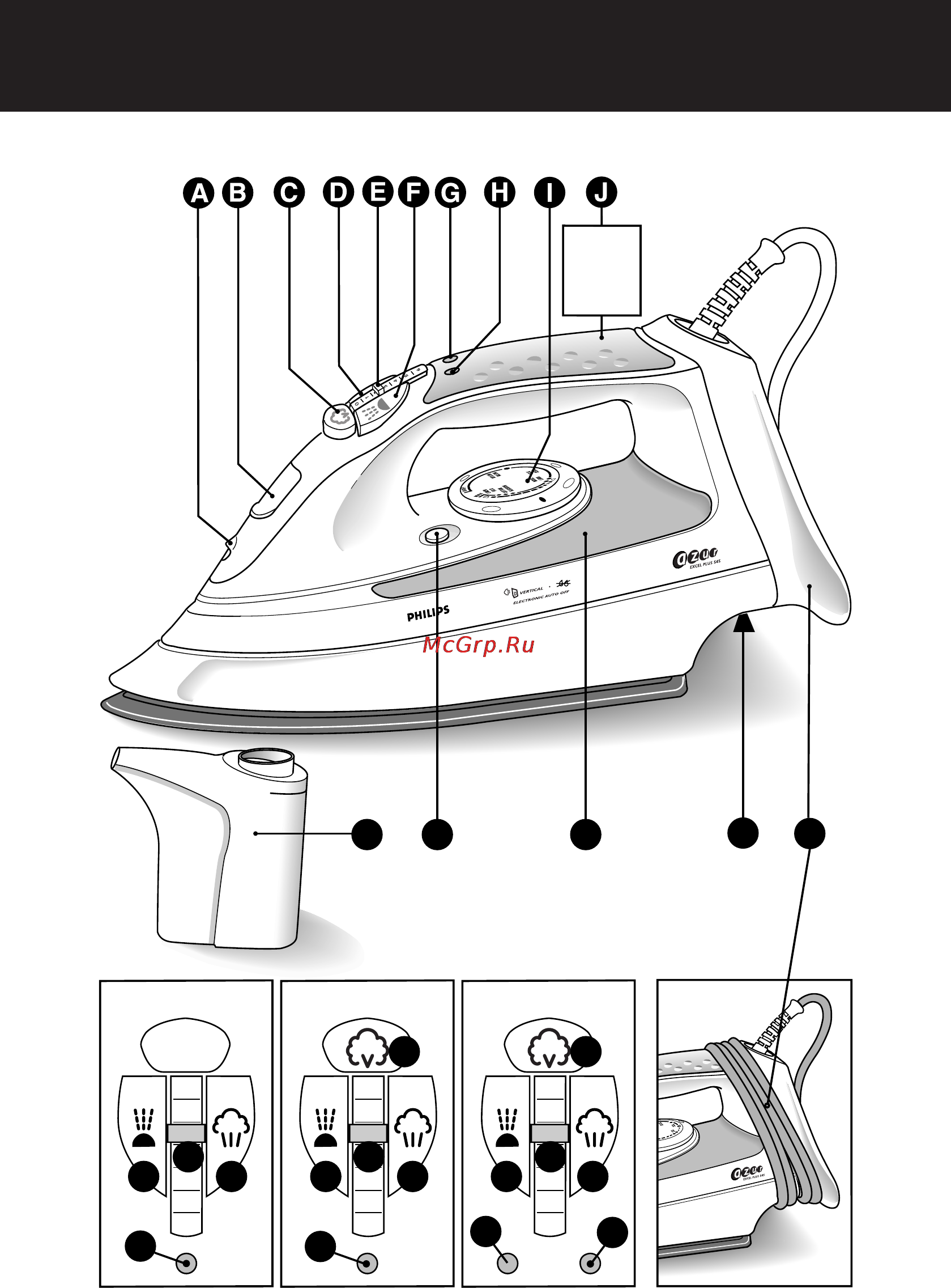 Philips HI 518 [2/12] D d d e e e f f f