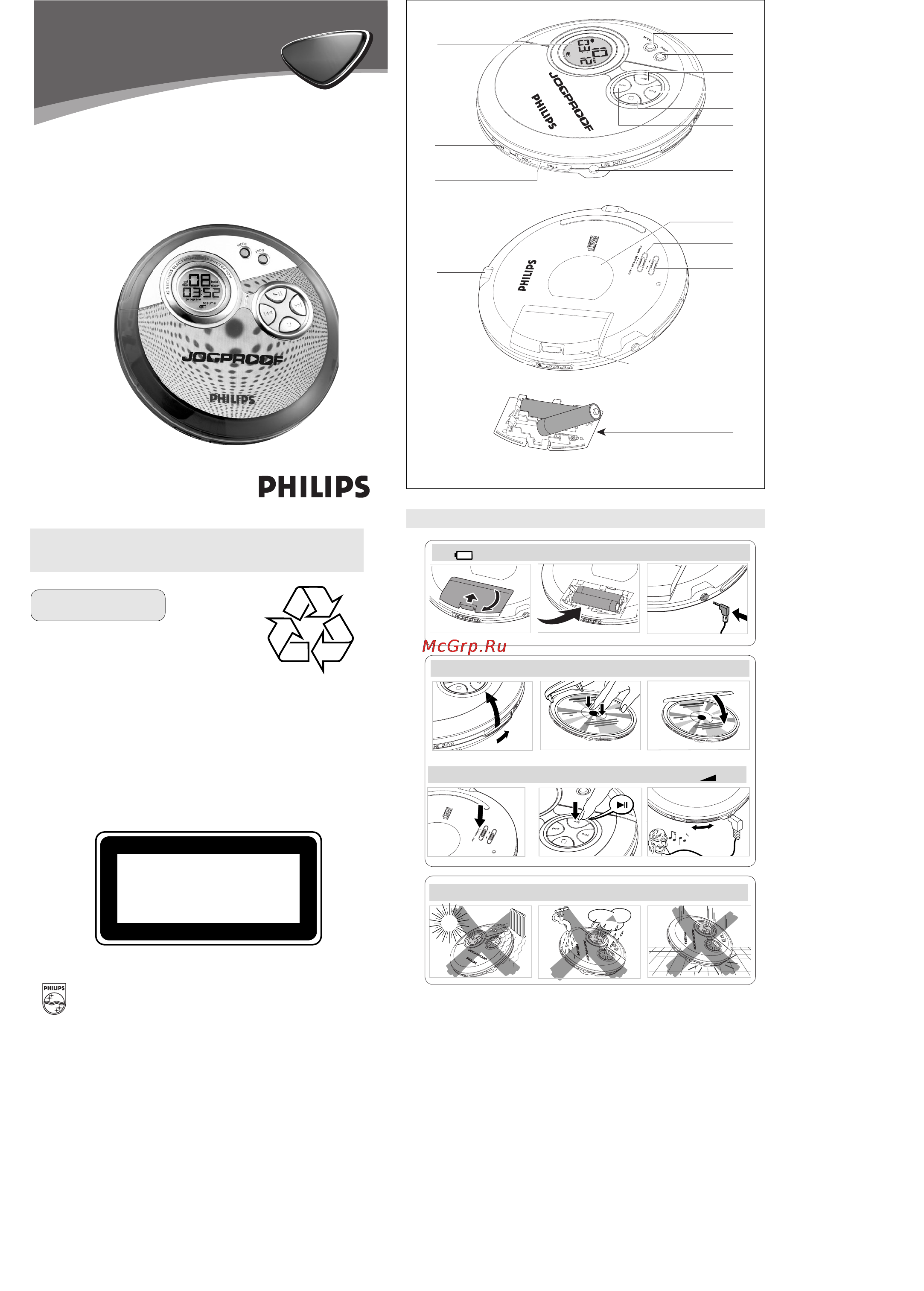 Philips AX 3303/00C Инструкция по эксплуатации онлайн
