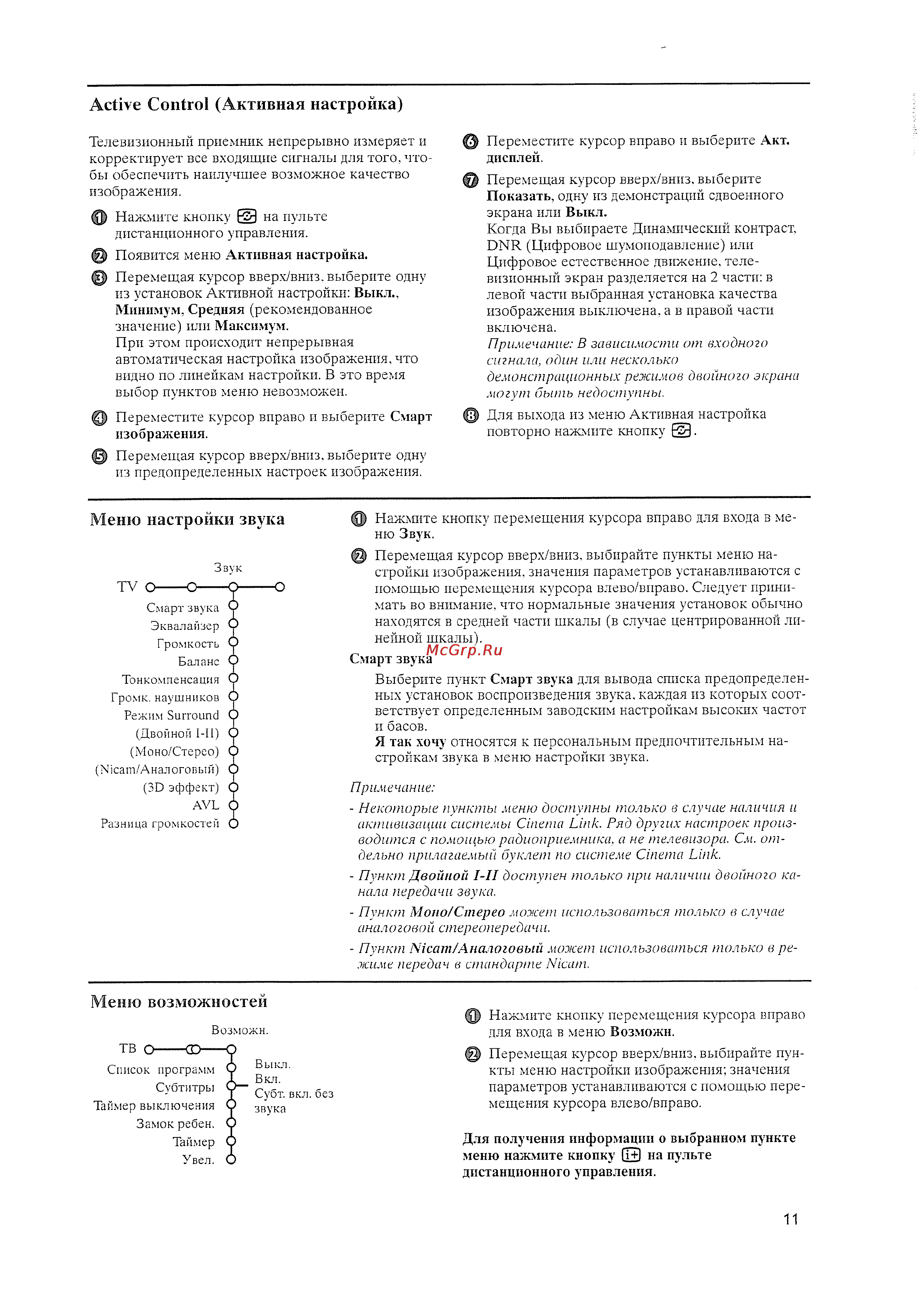 Philips 42 PF 9945/12 [15/28] Active control активная настройка