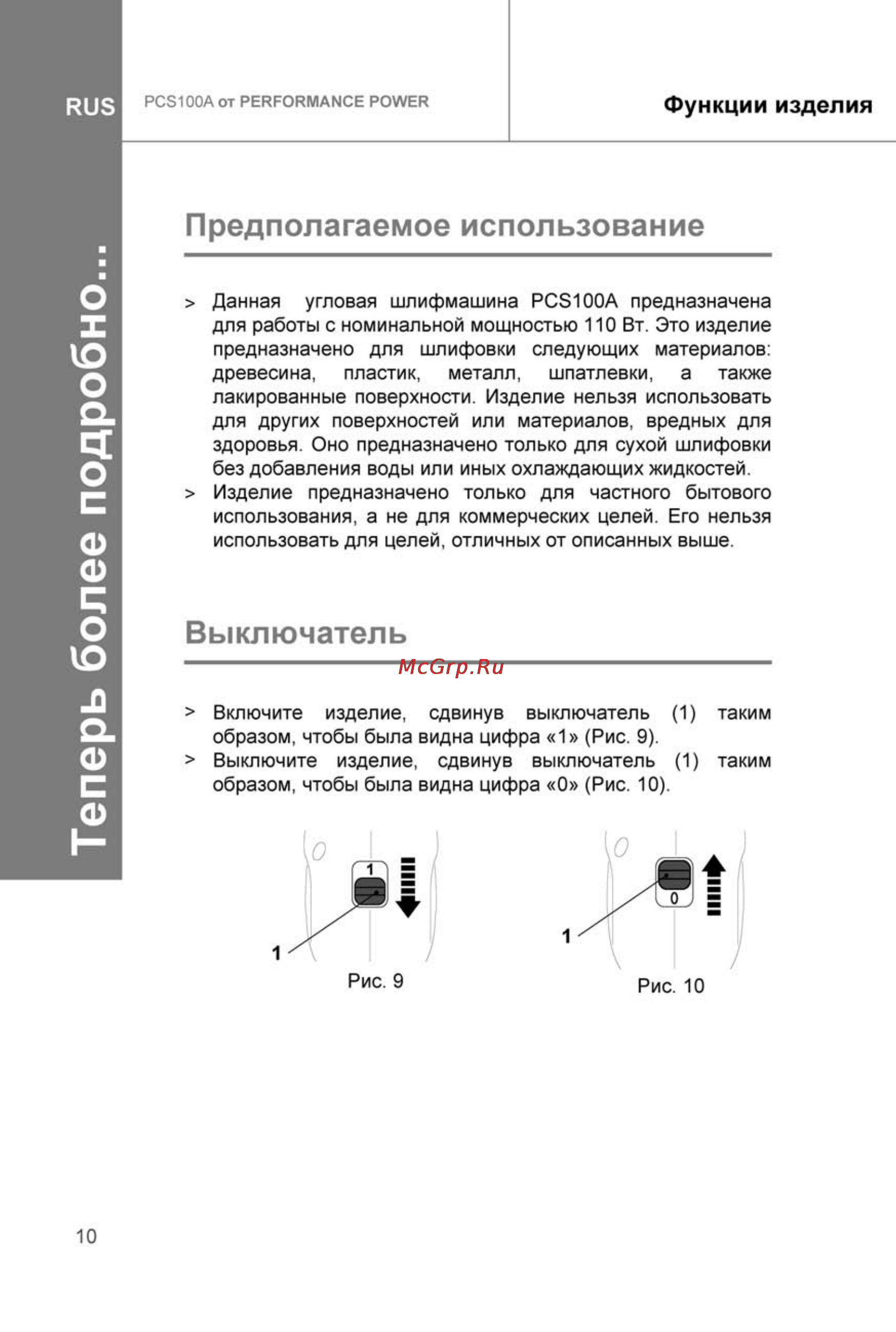 Performance Power PCS100A [10/25] Теперь более подробно