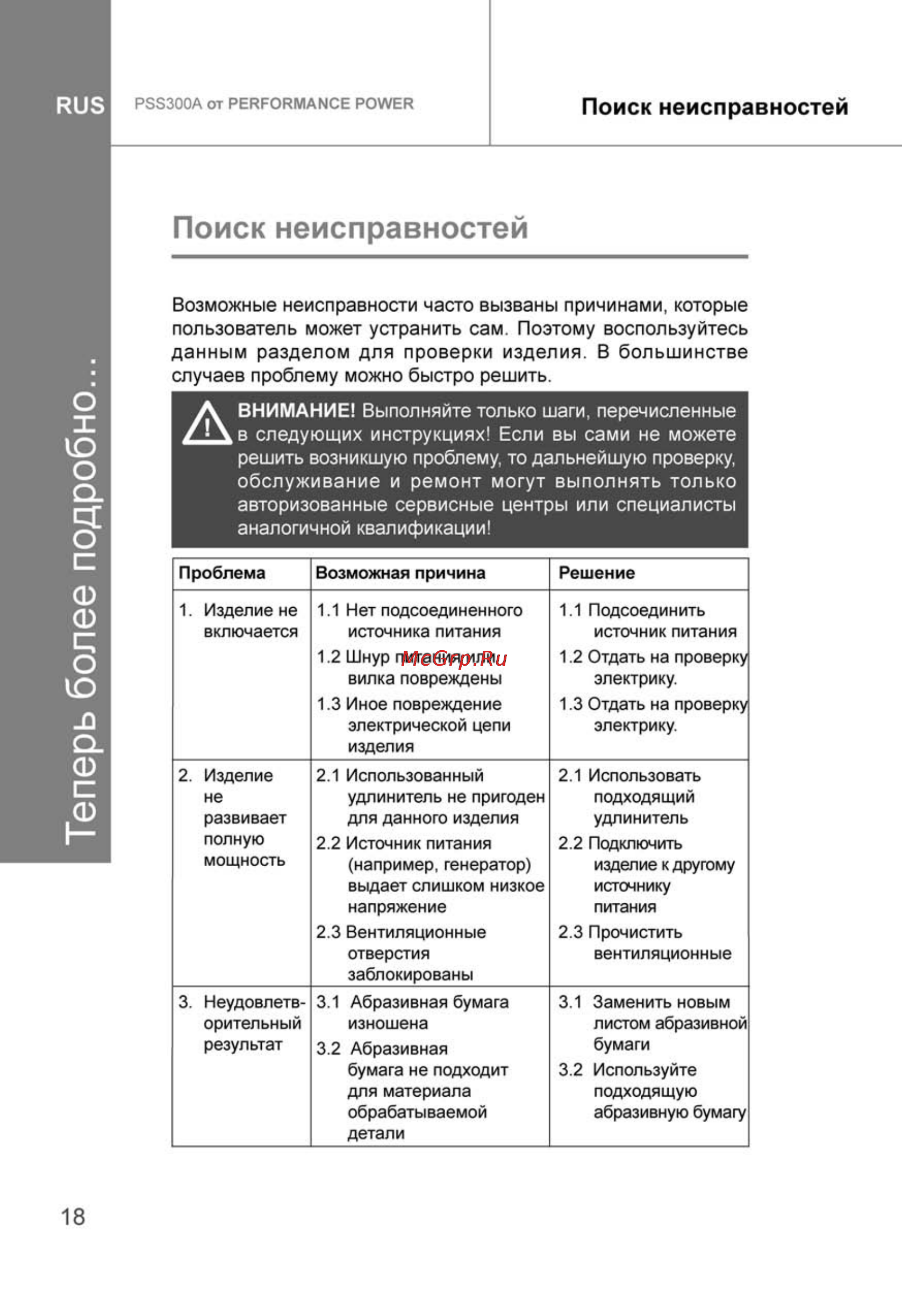 Performance Power PSS300A [18/30] Теперь более подробно
