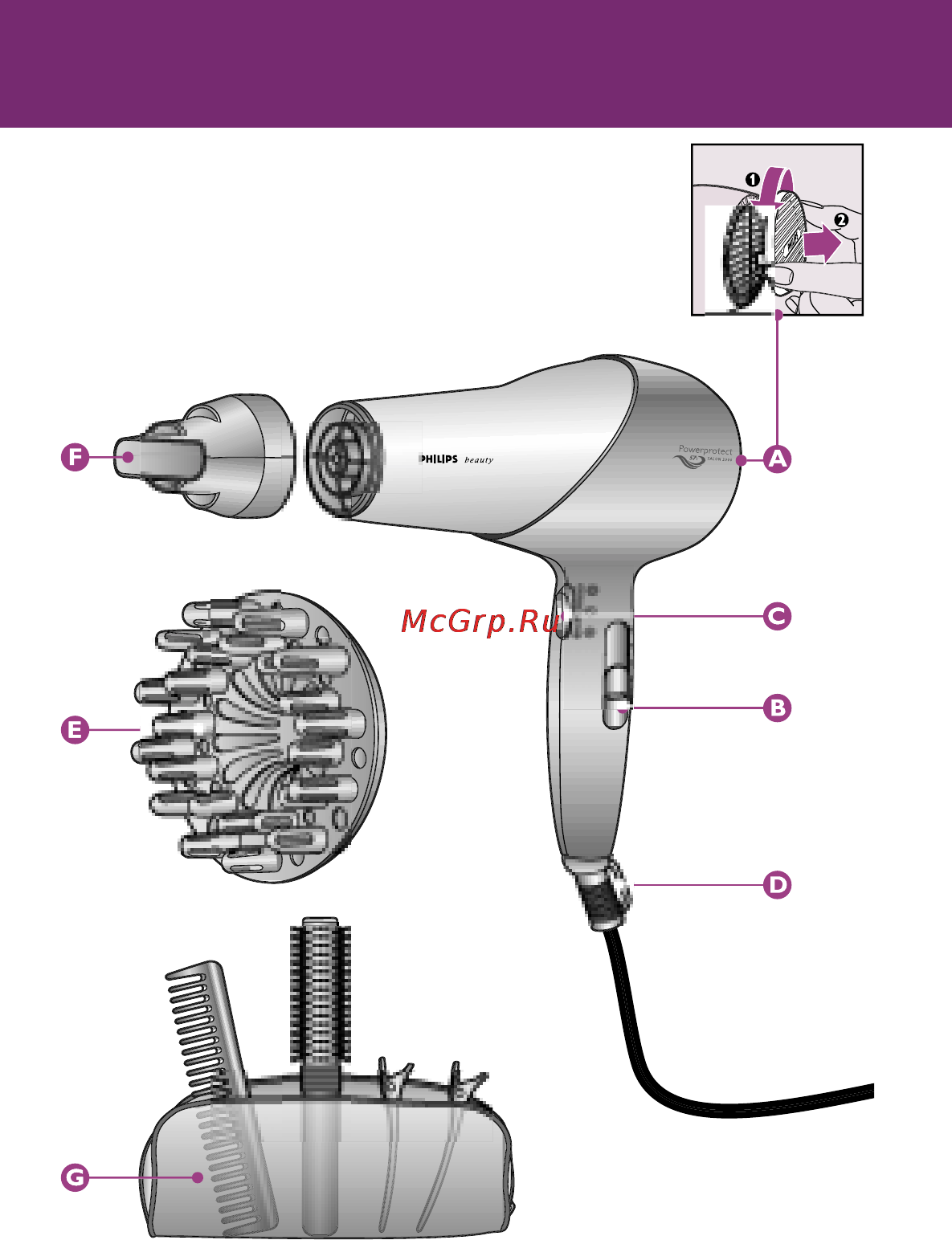 Philips HP 4877 Инструкция по эксплуатации онлайн [3/15] 138658