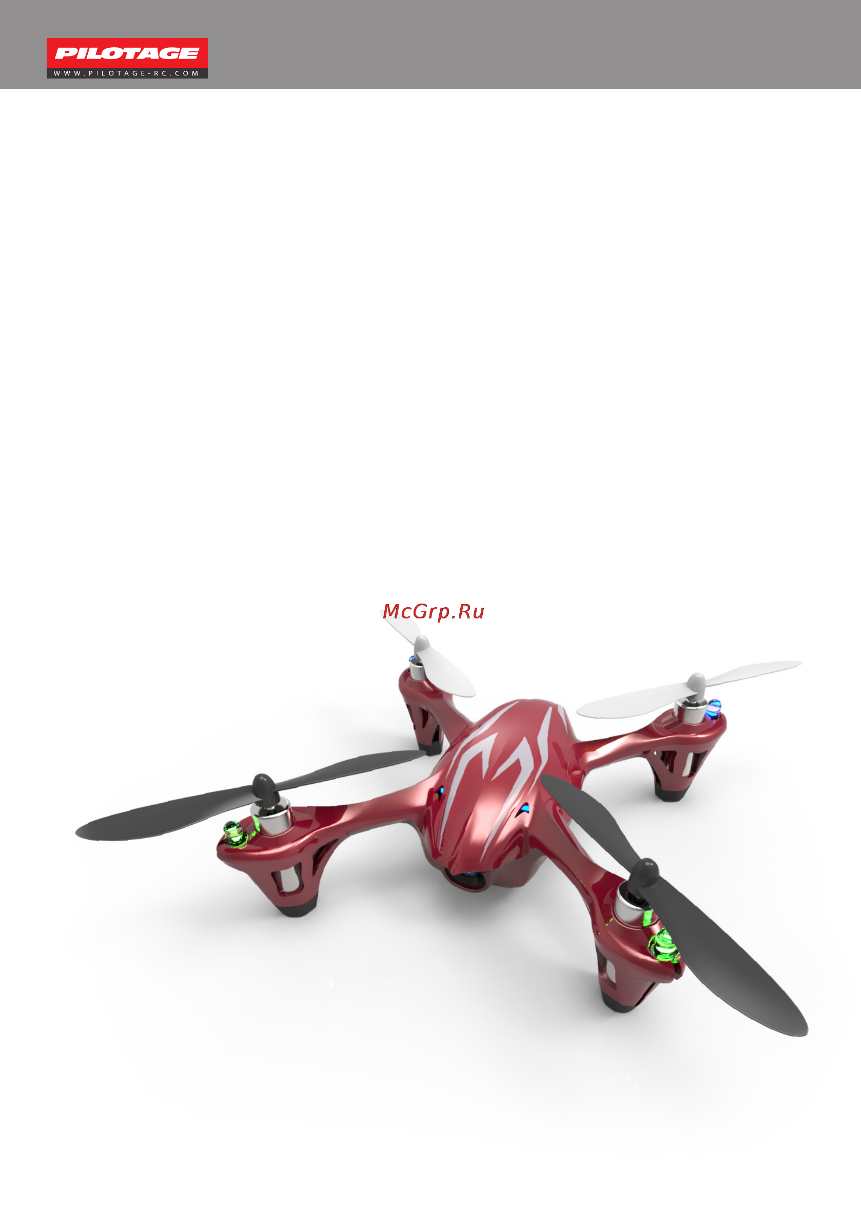 Pilotage RC15721 X4 LED с камерой Инструкция по эксплуатации онлайн