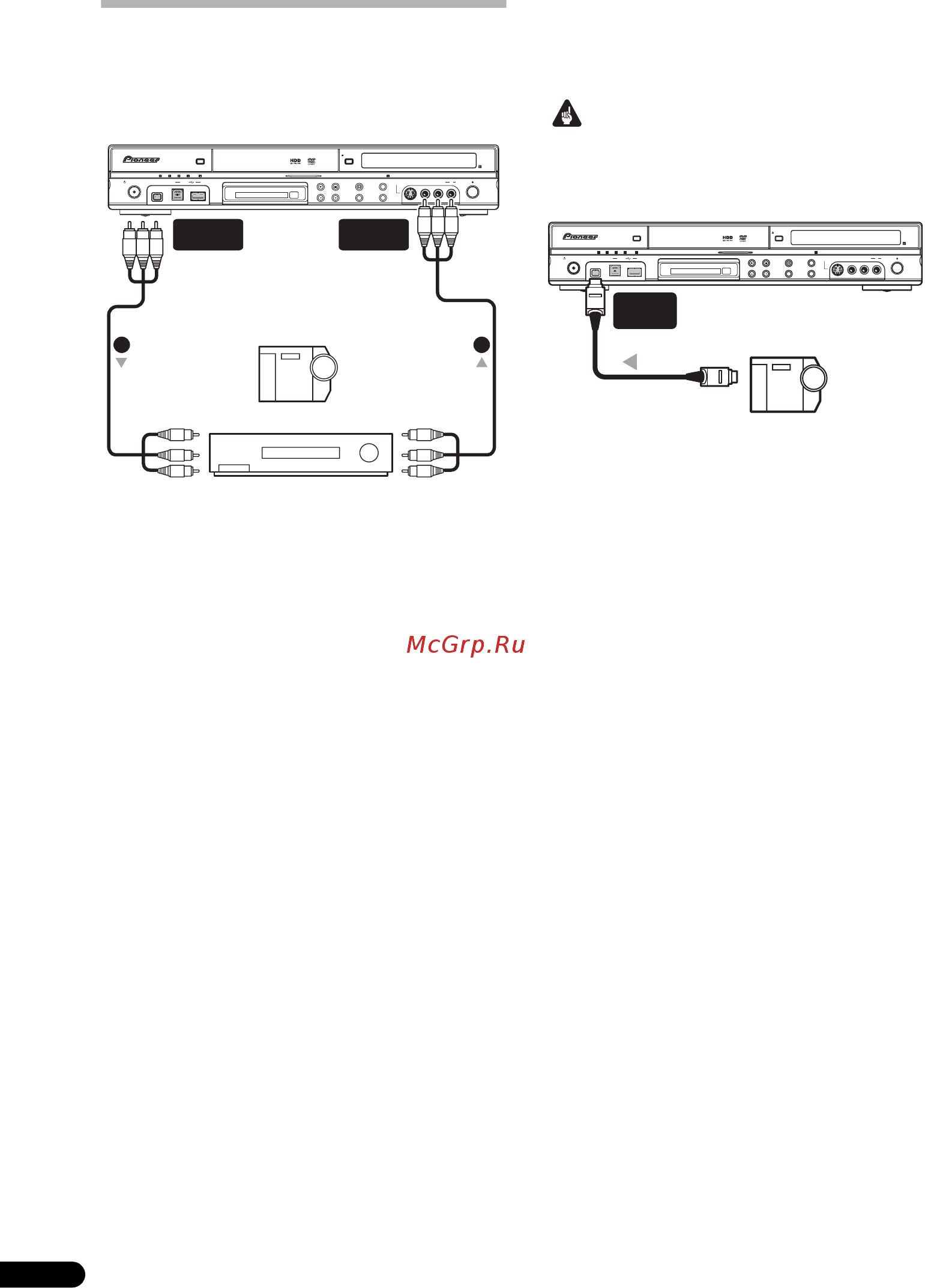 Pioneer RCS-LX60 D [54/164] Подключение других аудио видеоисточников