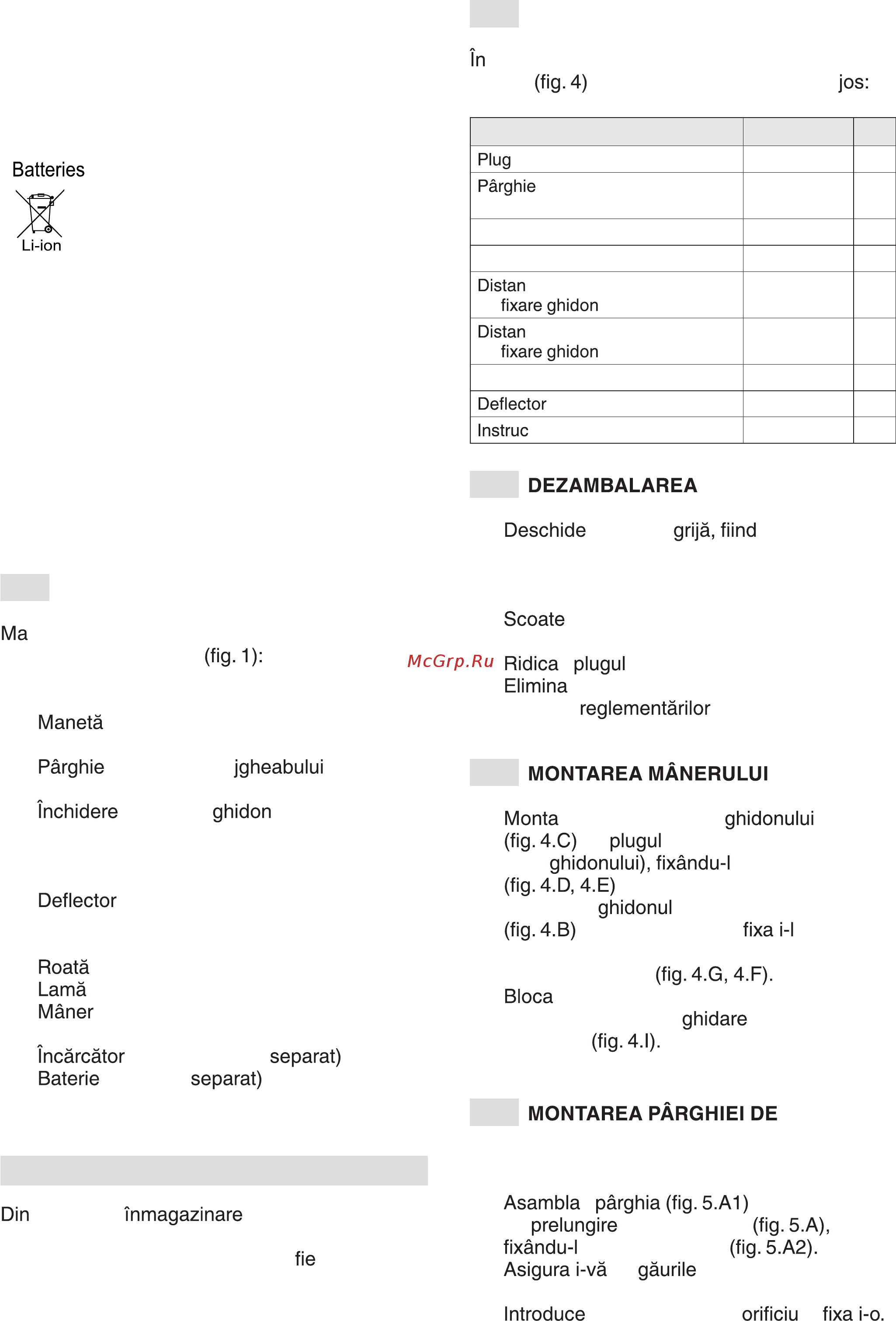 Greenworks GD40SB (2600007) без АКБ и ЗУ [233/292] Materiale ce sunt periculoase litiu ion