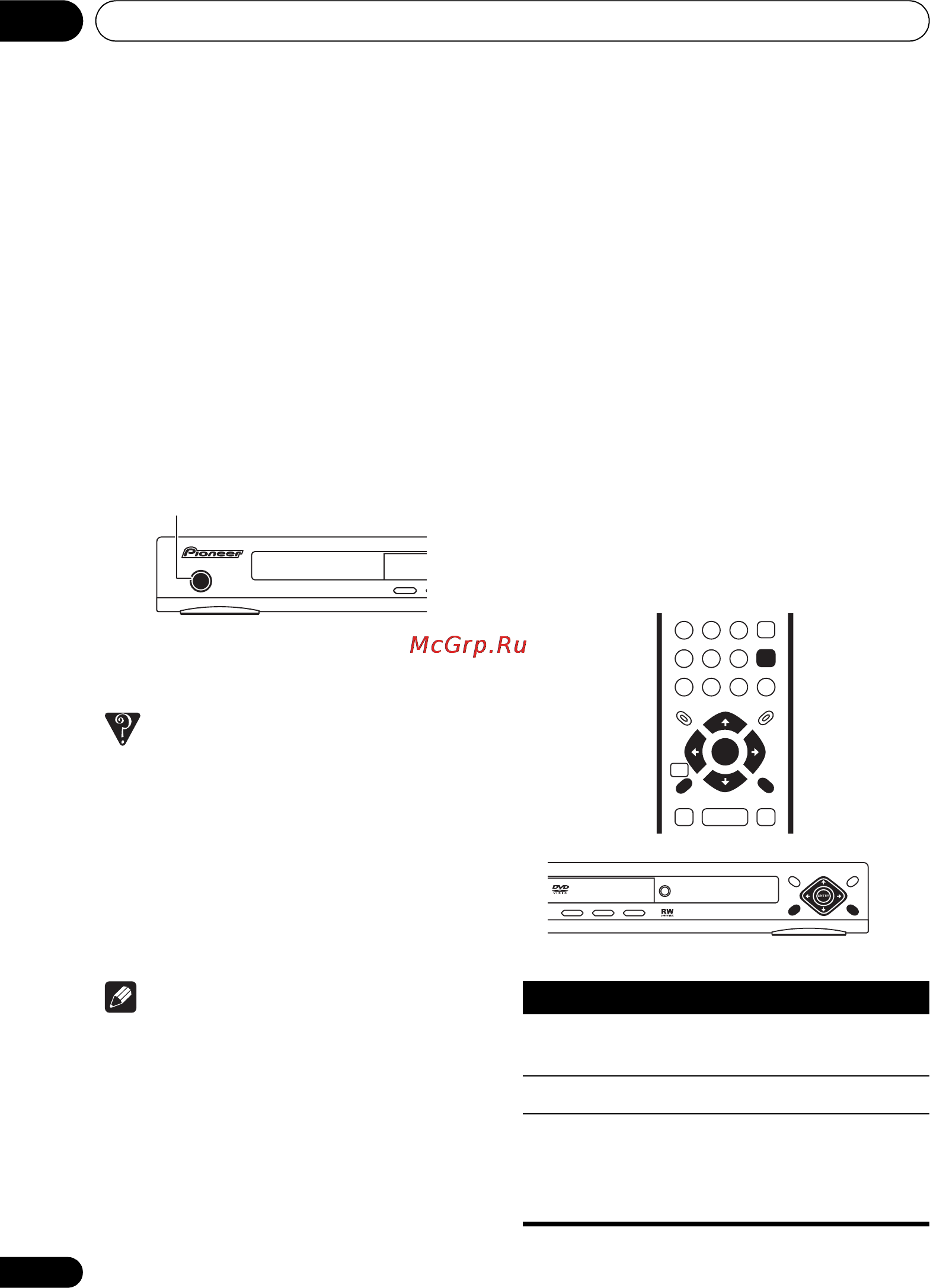 Pioneer DV-380 S [16/48] Начало работы