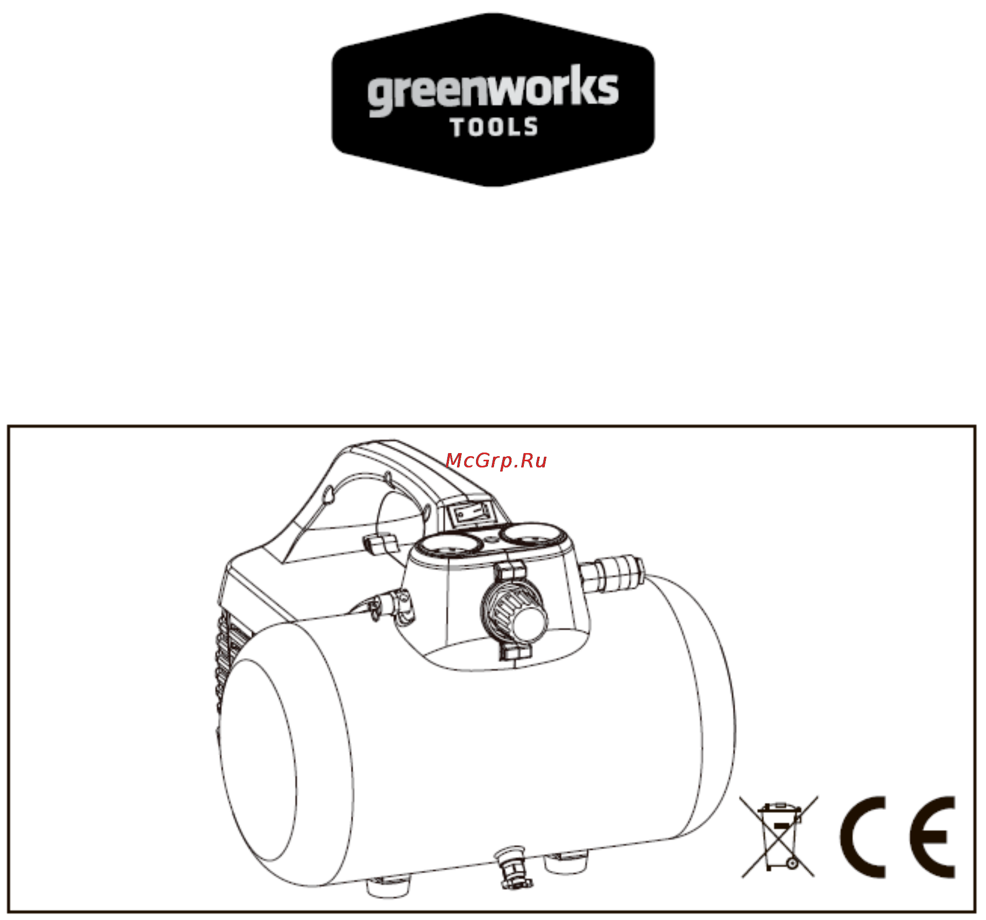 Greenworks GAC6L Инструкция онлайн