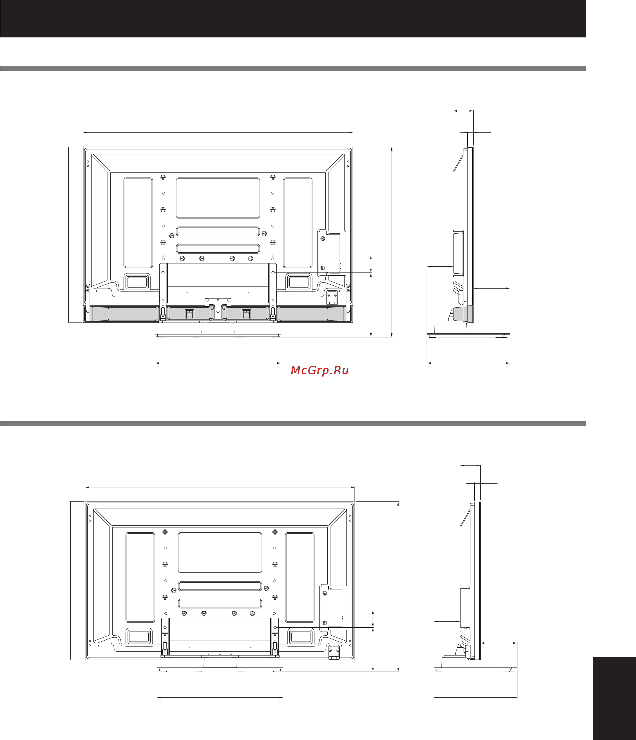 Pioneer PDK-TS36B [11/12] Размеры