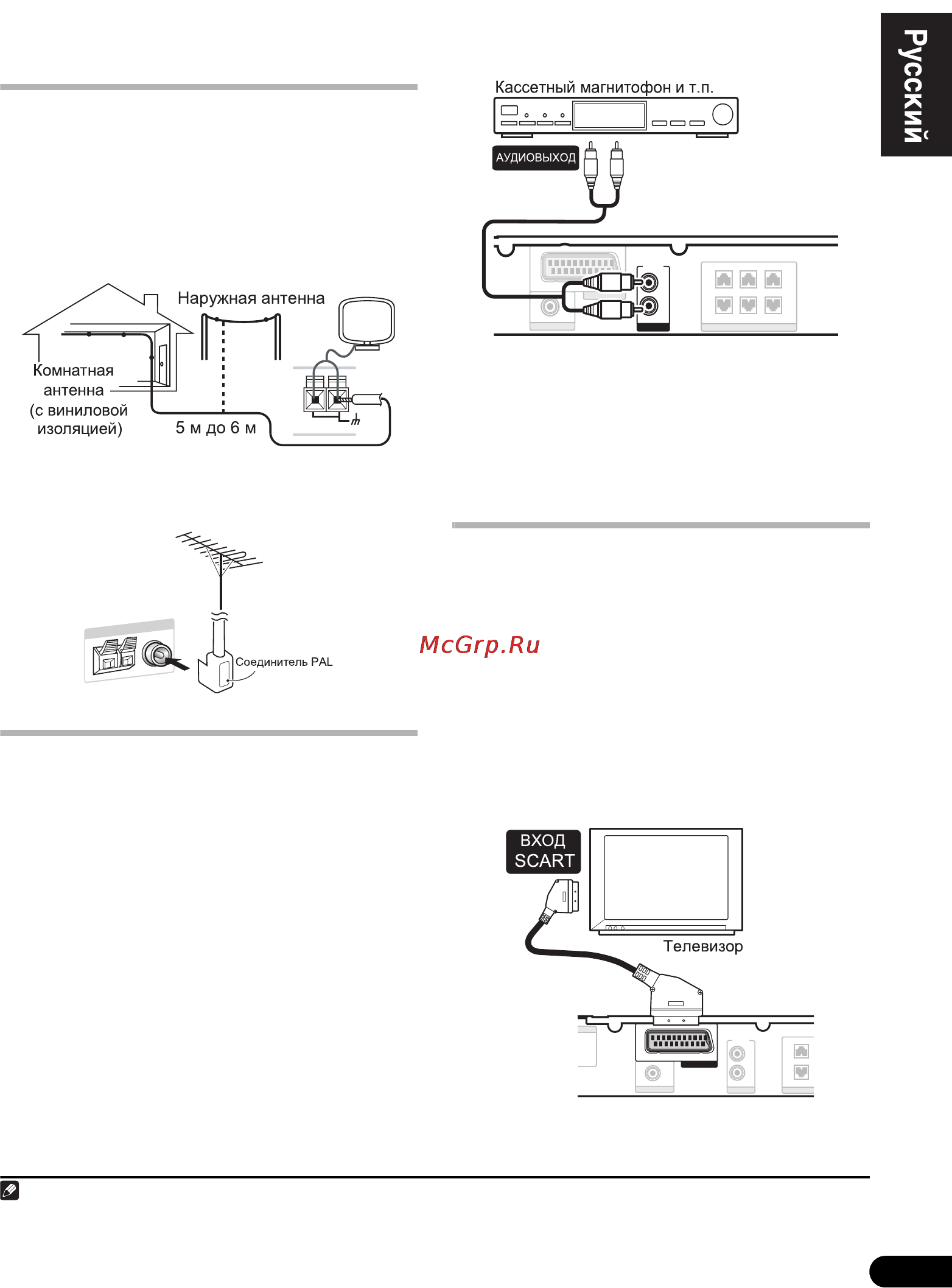 Pioneer S-DV360 SW [29/44] Подключение вспомогательных звуковых компонентов
