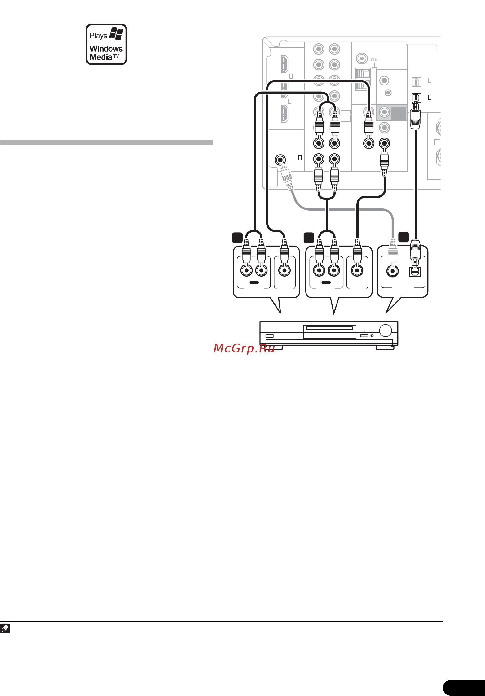 Pioneer VSX-818V-K [15/73] Подключение hdd dvd рекордера видеомагнитофона и других источников видеосигнала