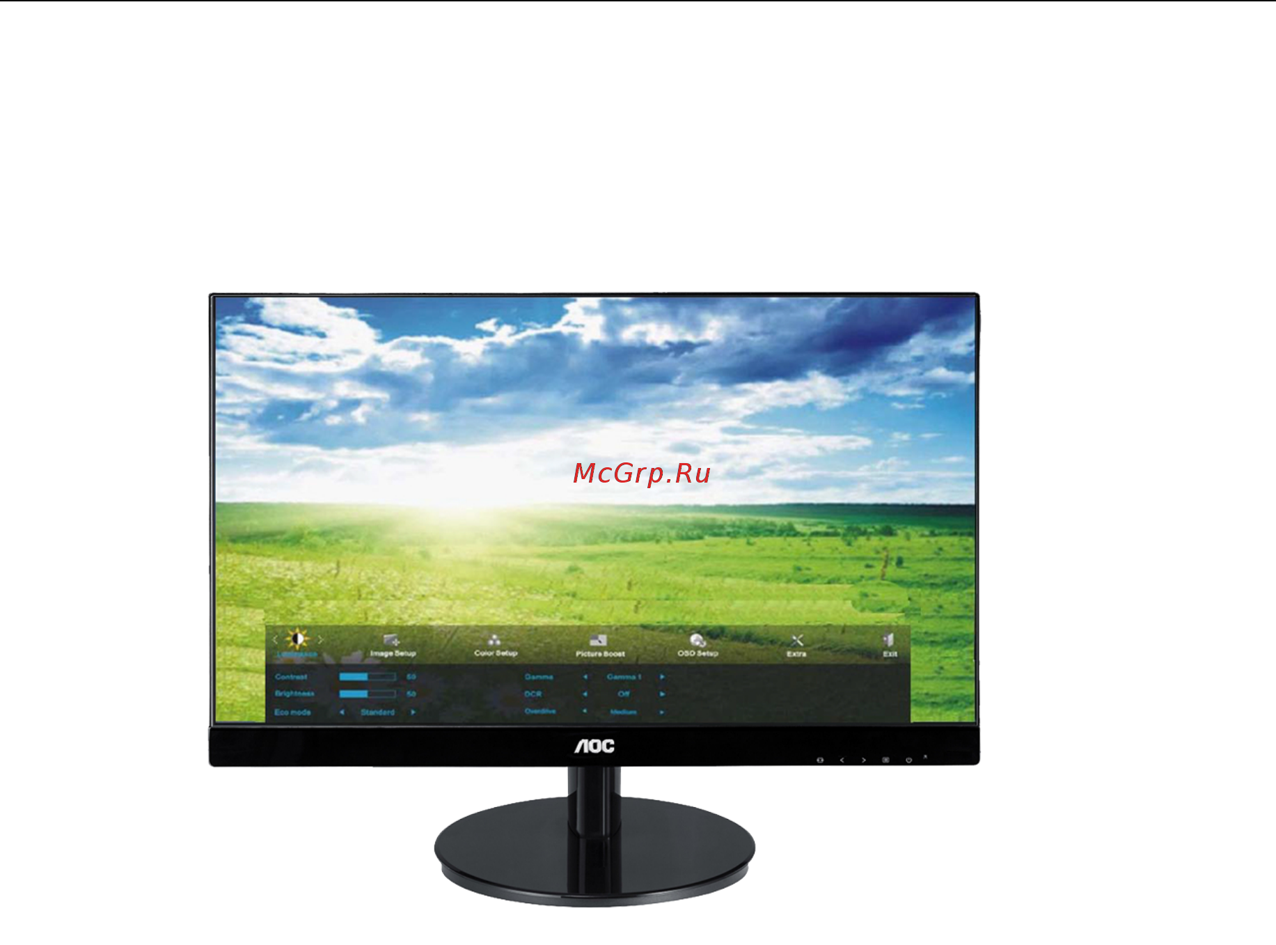 AOC I2769VM [23/69] Hacтpoйкa зкpaннoгo мeню