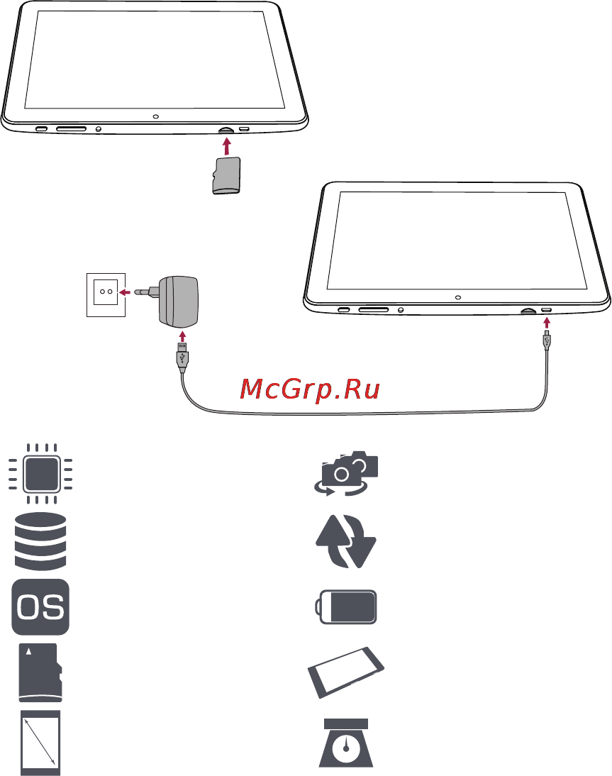 Prestigio MultiPad Wize 10.1 8Gb Wi-Fi Black Инструкция по эксплуатации онлайн [2/4] 139189