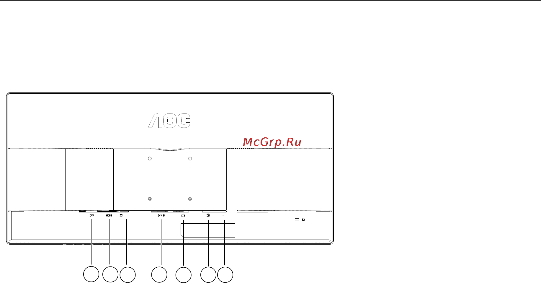 AOC U3477PQU [17/81] Подключение монитора