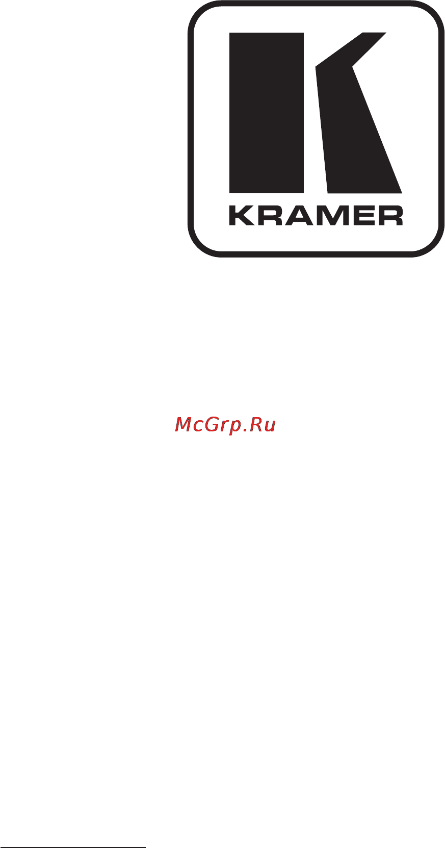 Kramer VM-5ARII Руководства по эксплуатации онлайн