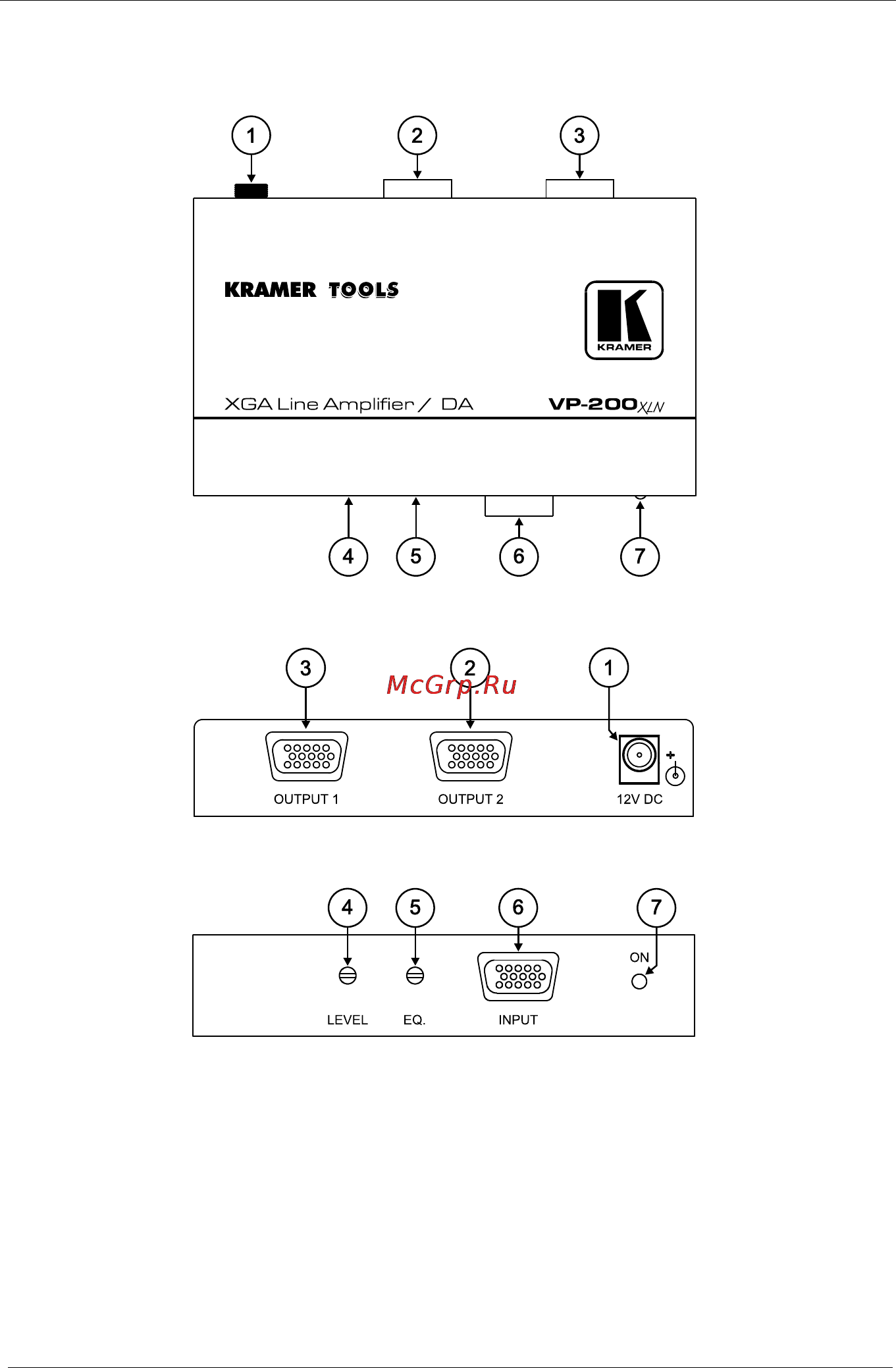Kramer VP-200xlN [6/11] Xga line amplifier da
