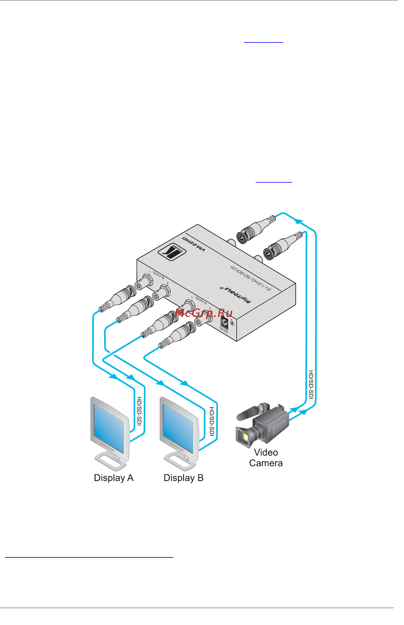 Kramer VM-22HD [8/11] Connecting the vm 22hd in the dual link mode