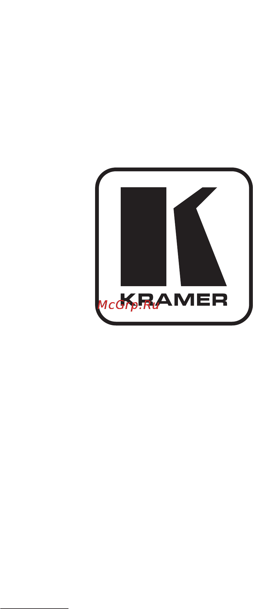 Kramer 4x1V Руководства по эксплуатации онлайн