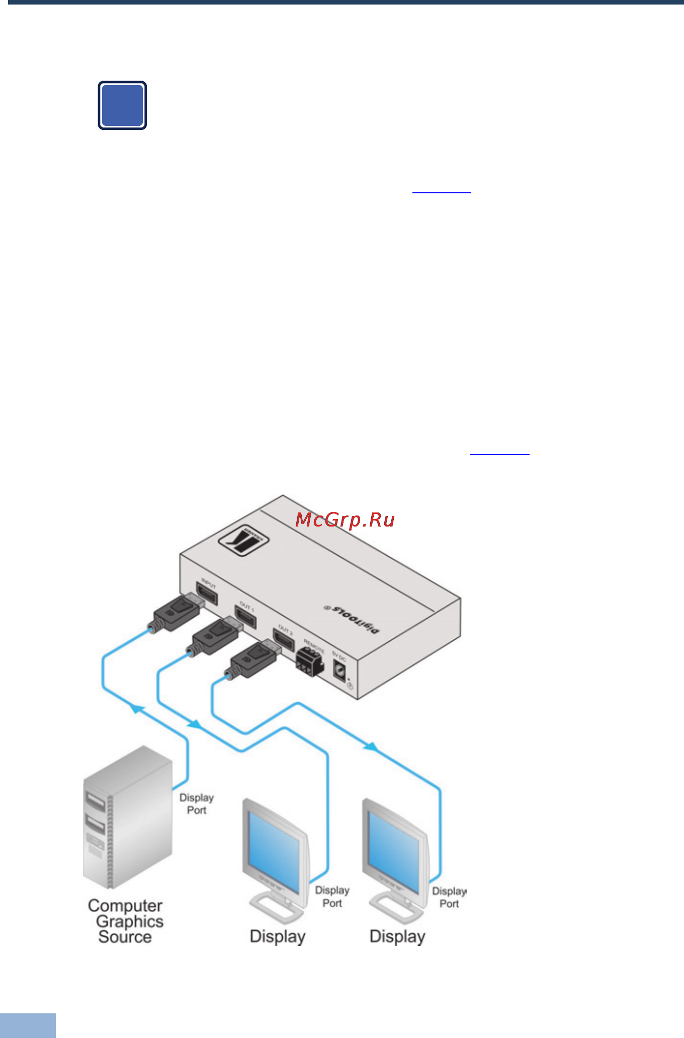 Kramer VS-12DP-IR [9/13] Connecting the vs 12dpir