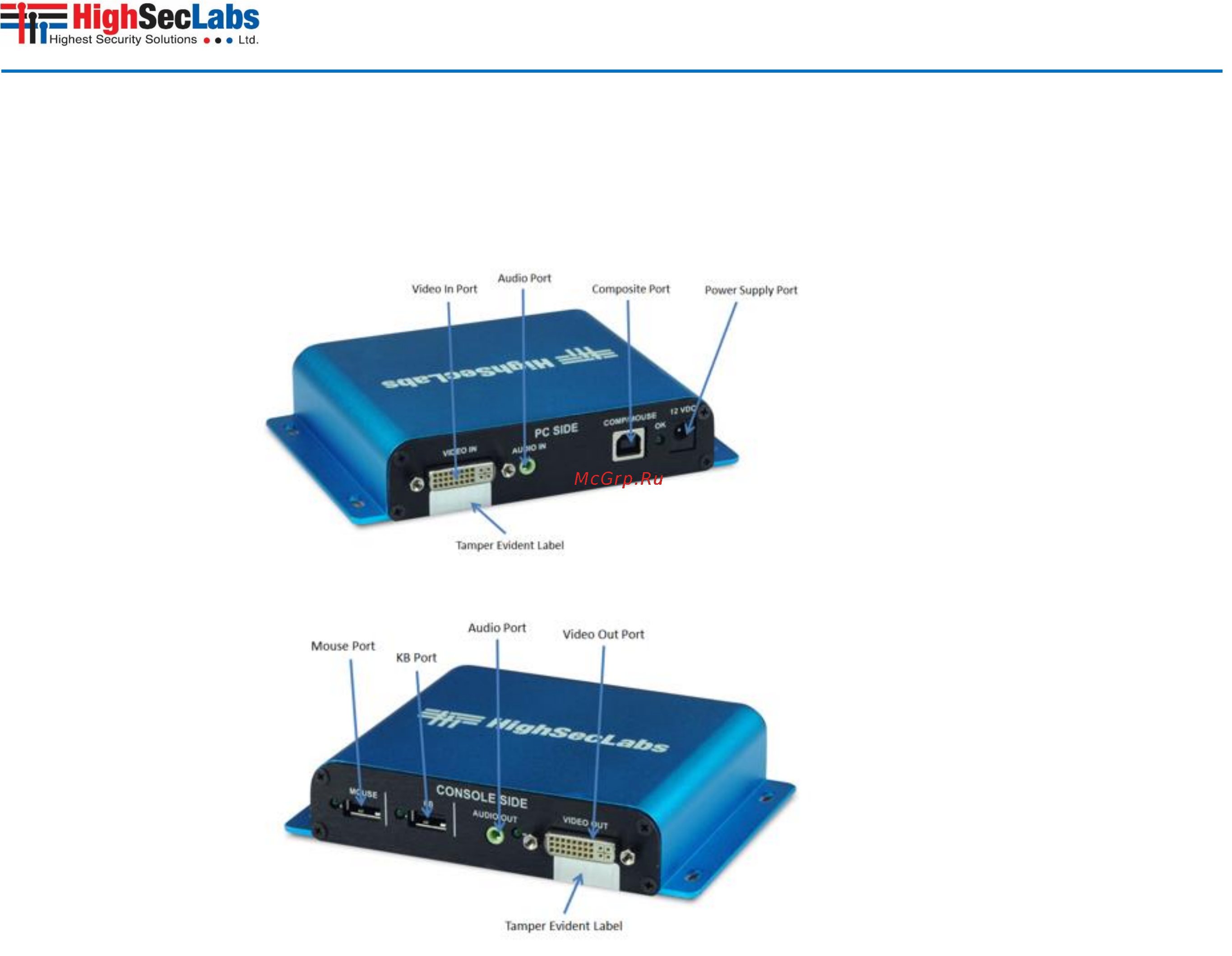 Kramer HKS100I [7/13] Panel features