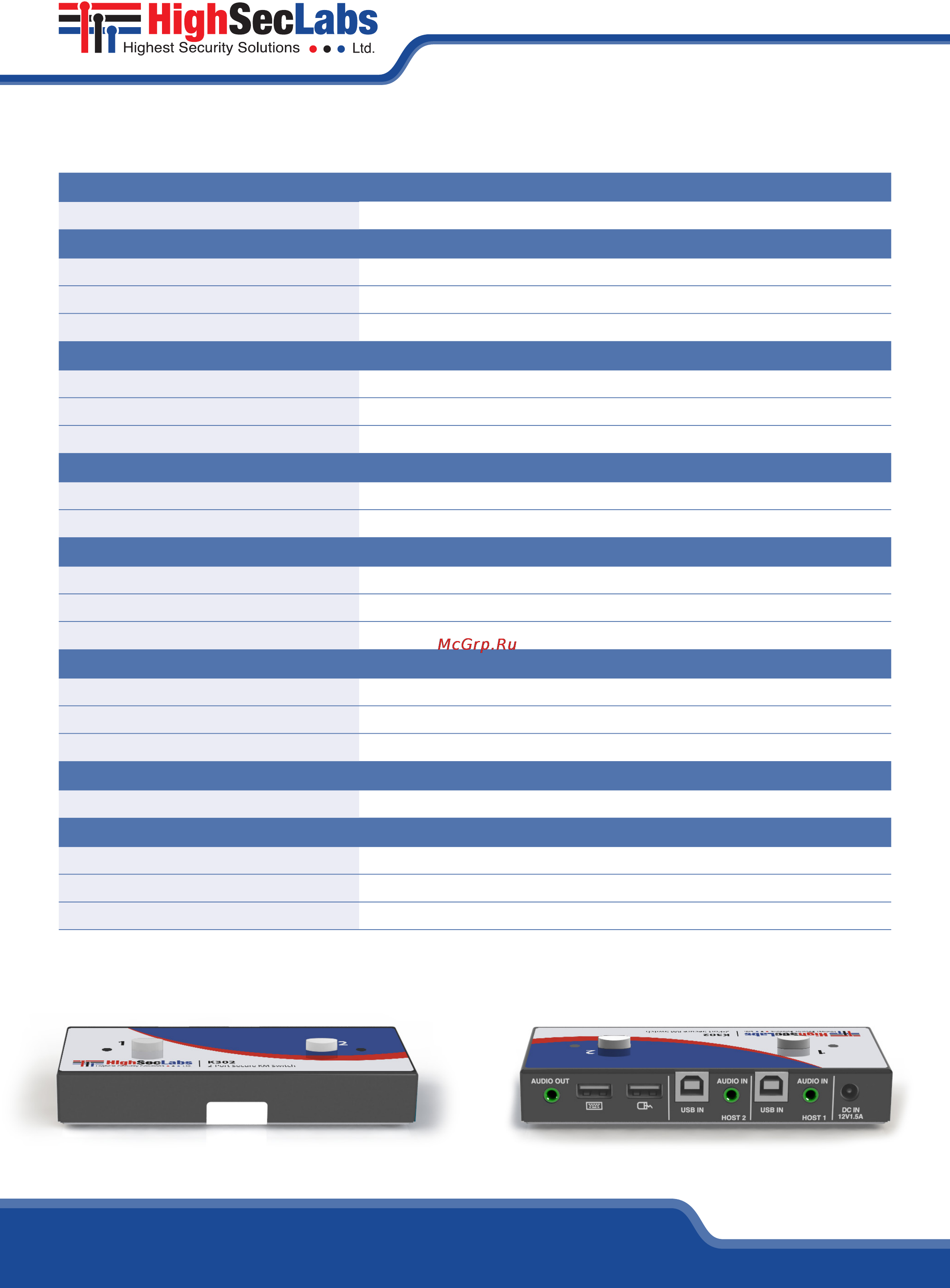 Kramer K302 [2/2] Specification