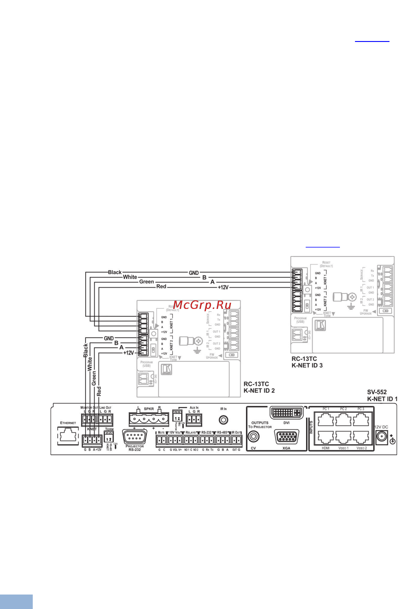 Kramer RC-13TC [10/16] The rc 13tc as an auxiliary control panel