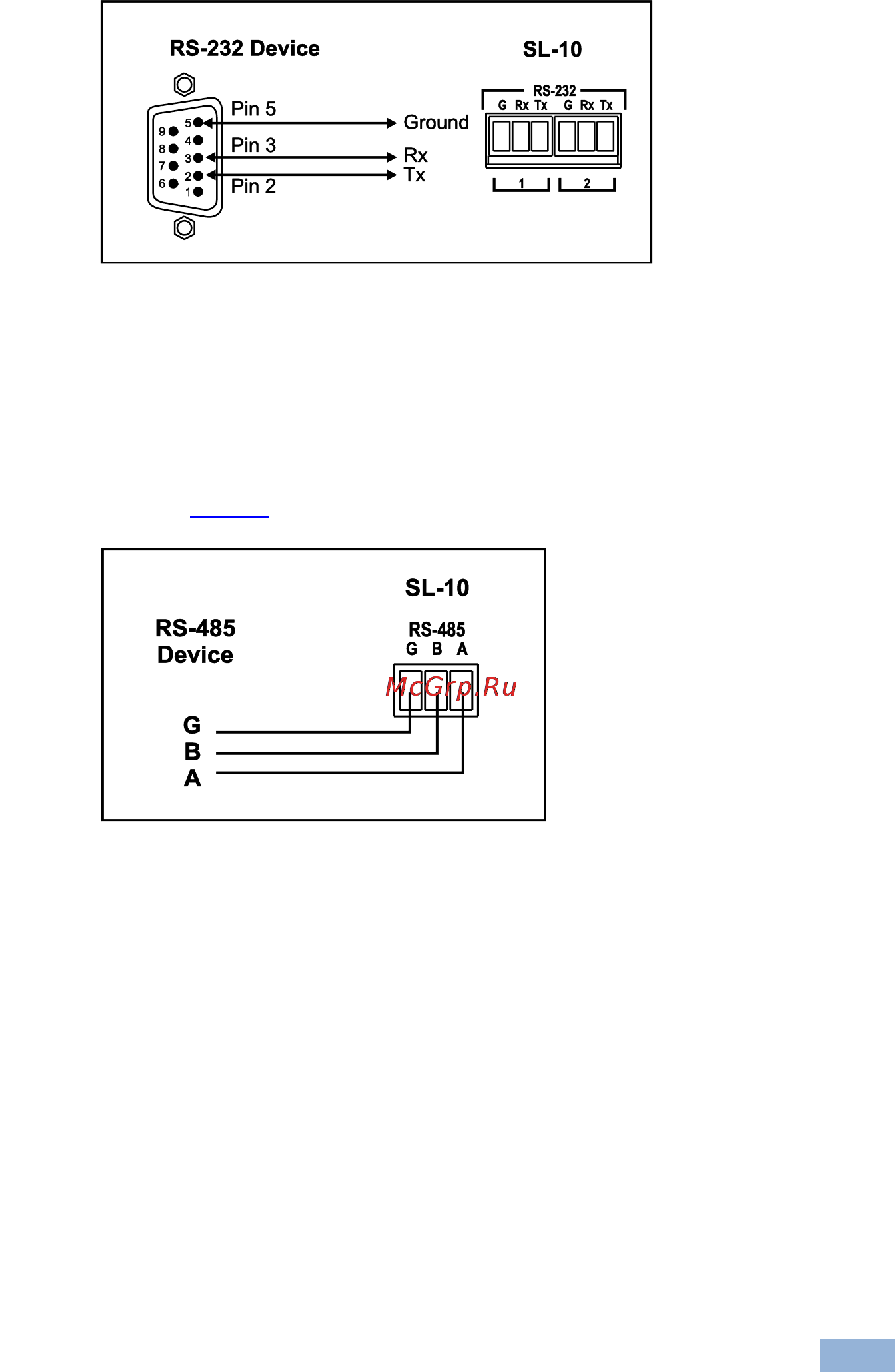 Kramer SL-10 [12/17] Connecting the rs 485 interface